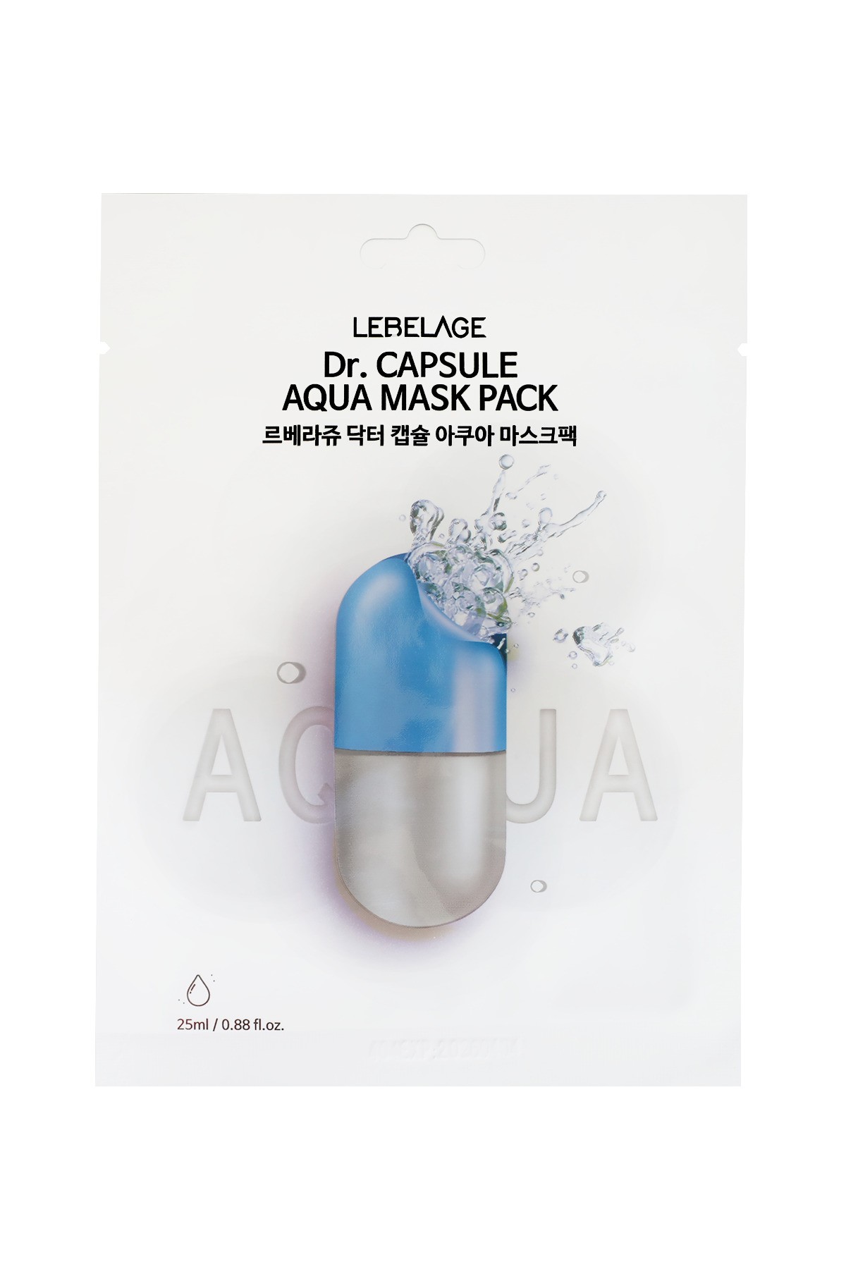 Yoğun Nemlendirici Kapsül Hyalüronik Asit Maske LEBELAGE Dr. Capsule Aqua Mask Pack