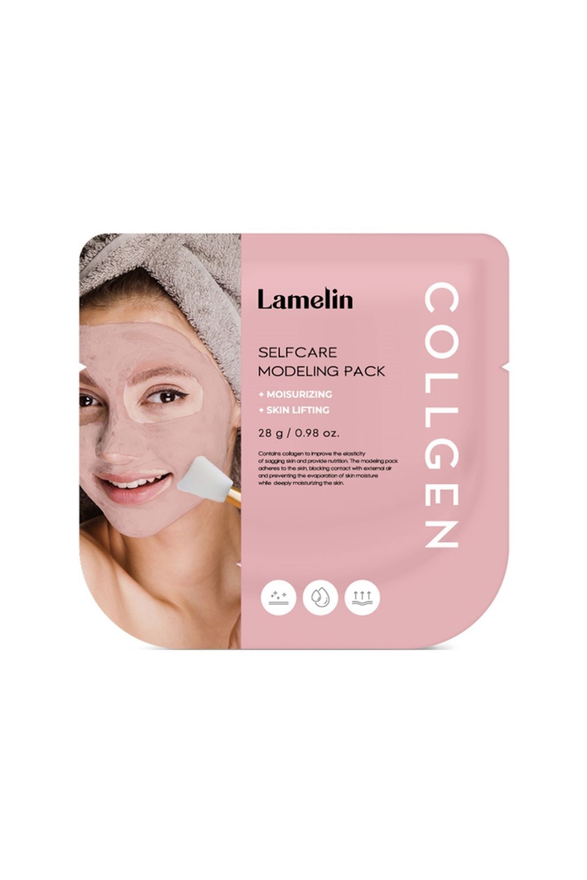 Kırışıklık Karşıtı ve Nemlendirici Tek Kullanımlık Modelling Maske Seti Lamelin Modelling Pack