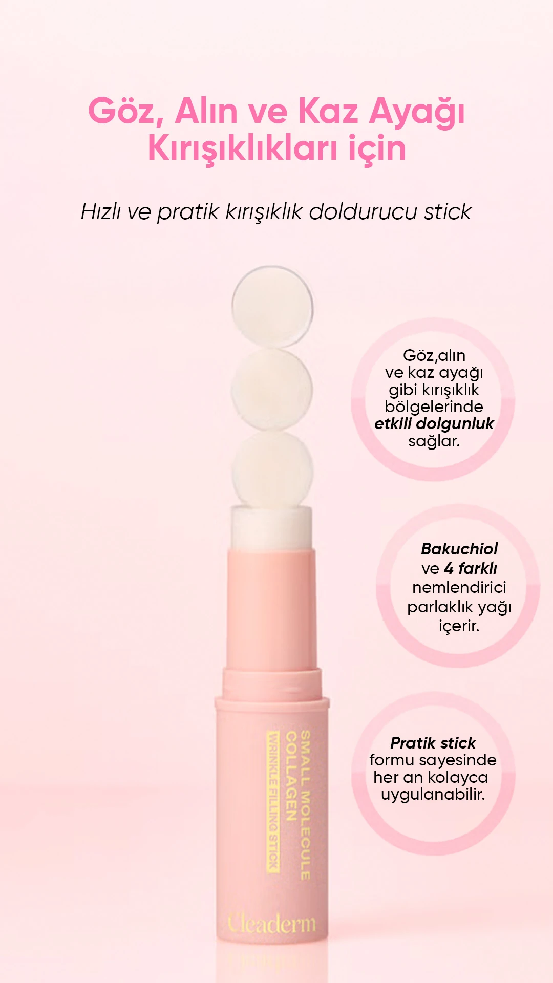 Nemlendirici ve Kırışıklık Karşıtı Stick Balm Collagen Filling Stick