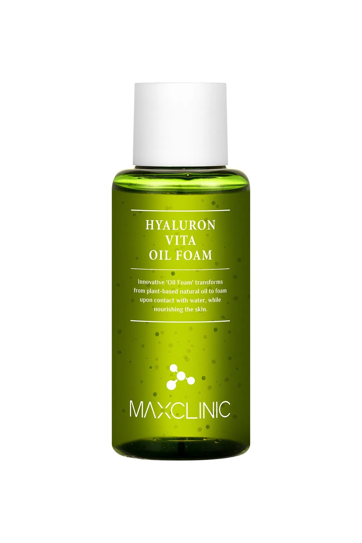 Vitamin Kompleksi ile Tek Adımda Çift Aşamalı Temizlik MAXCLINIC Hyaluron Vita Oil Foam 60 GR