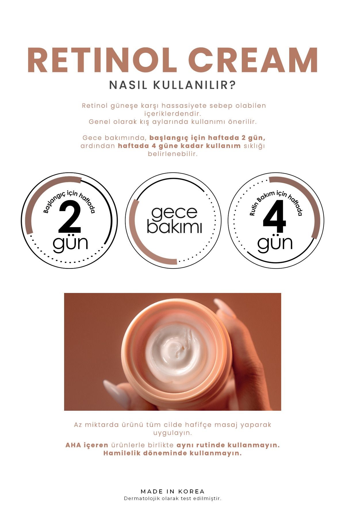 Retinol İçeren Leke ve Kırışıklık Karşıtı Yüz Kremi Grace Day Retinol Cream 50ml
