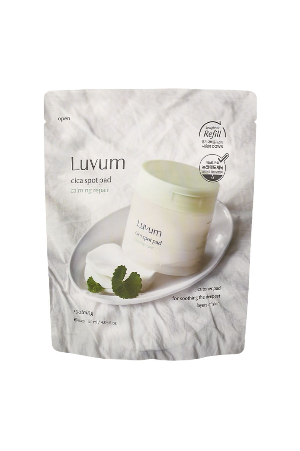 Yatıştırıcı ve Sakinleştirici Tonikli Ped Luvum Cica Spot Pad Calming Repair Refill ( yedek paket )