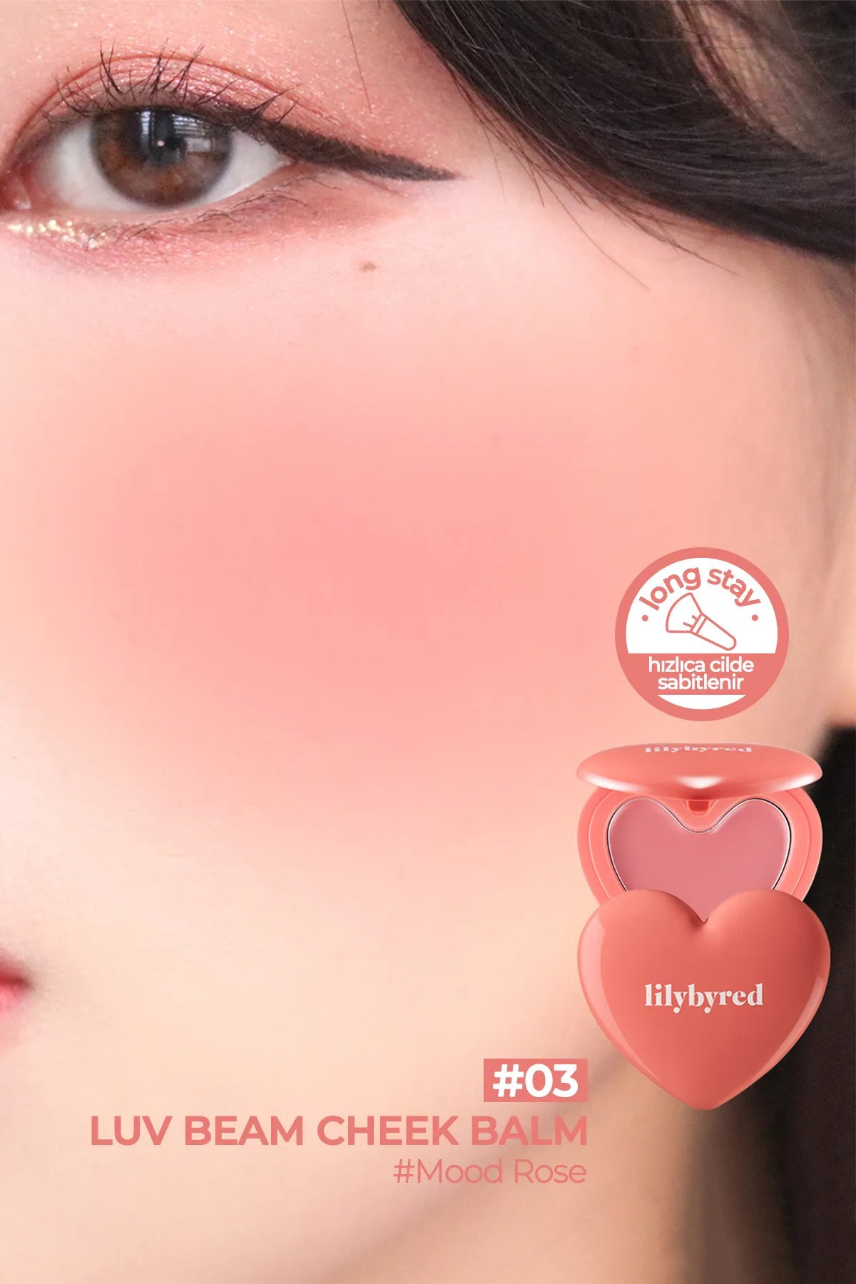 Doğal Görünümlü Krem Allık lilybyred Luv Beam Cheek Balm