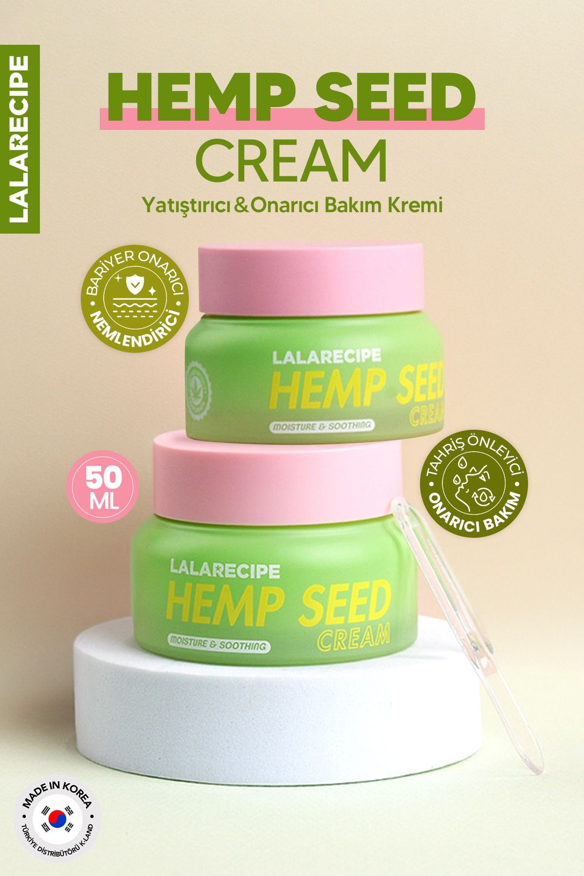 %70 Kenevir Tohumu LALARECIPE Hempseed Cream