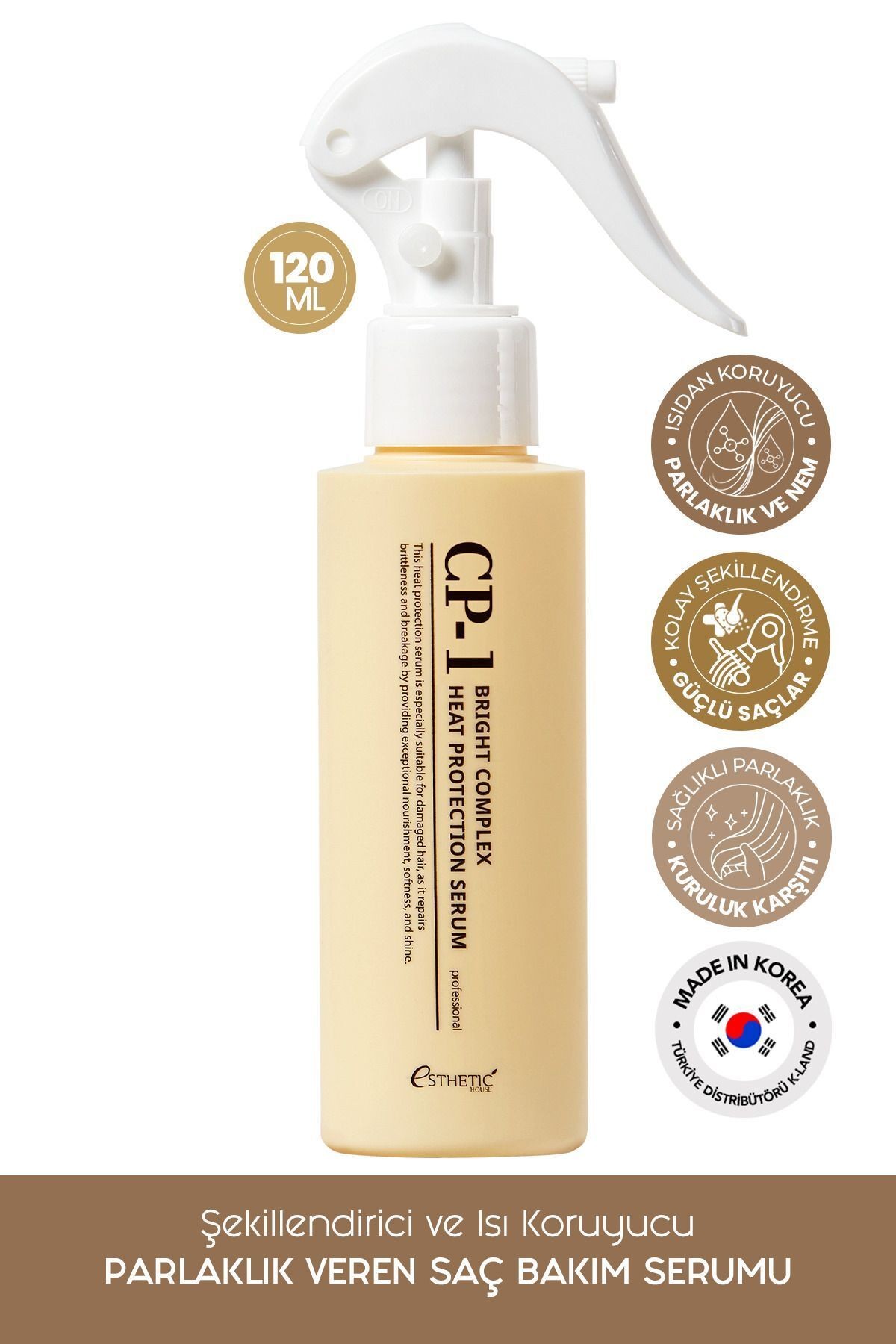 CP-1 Şekillendirici ve Isı Koruyucu Saç Bakım Serumu Bright Complex Heat Peotection Serum 120ml