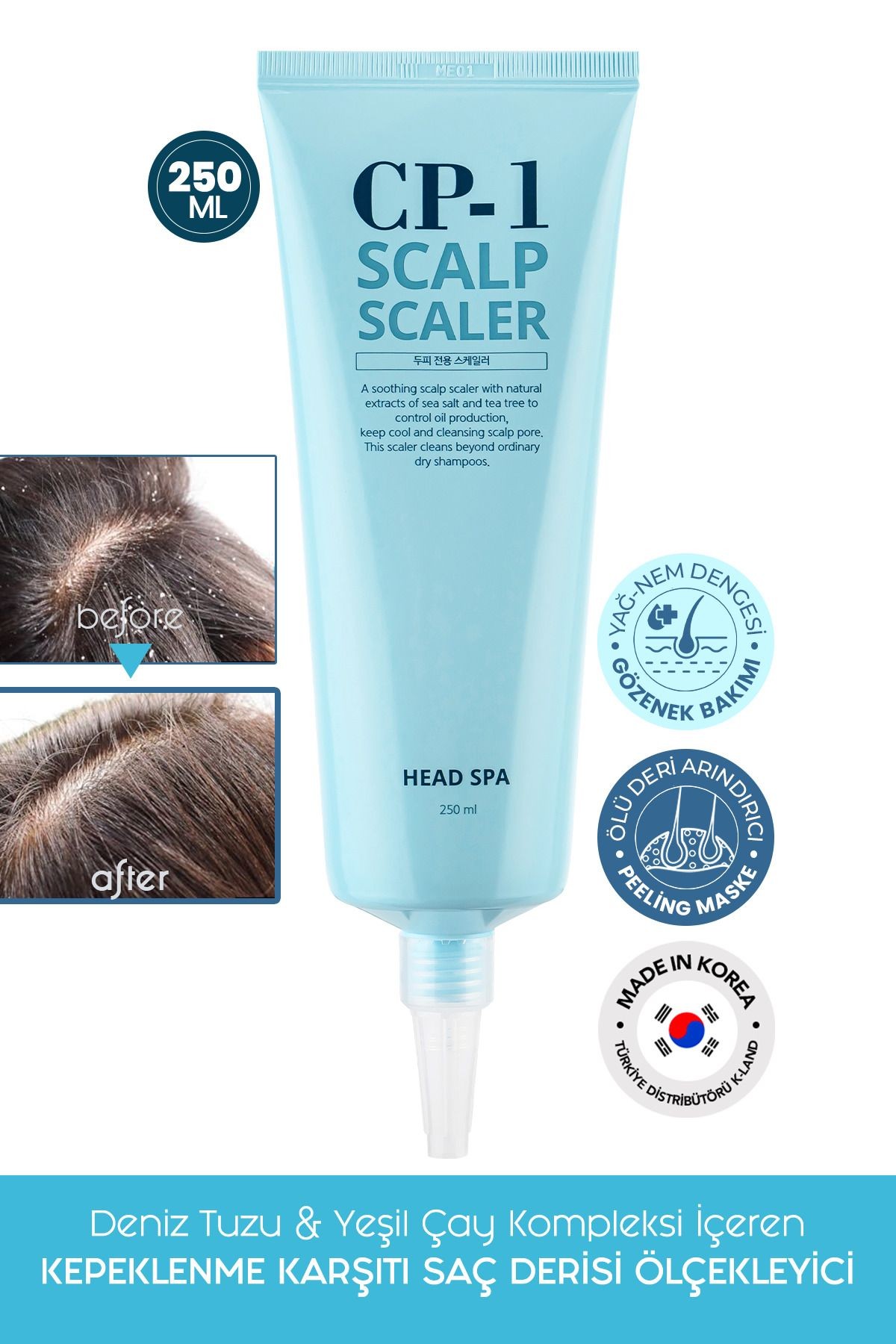 CP-1 Yağlanma ve Saç Dökülmesi Karşıtı Arındırıcı Saç Peelingi Scalp Scaler Head Spa 250ml