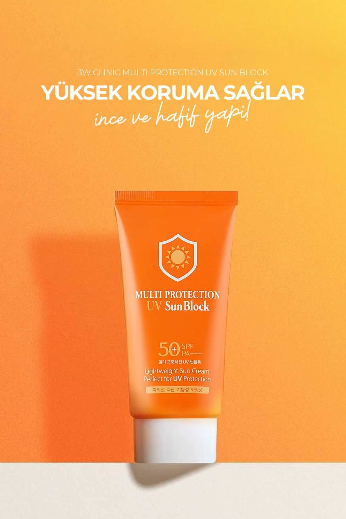 Yüksek Koruma Sağlayan Ince Yapıda Spf50+ Pa +++ Multi Sun Protection Uv Sun Block