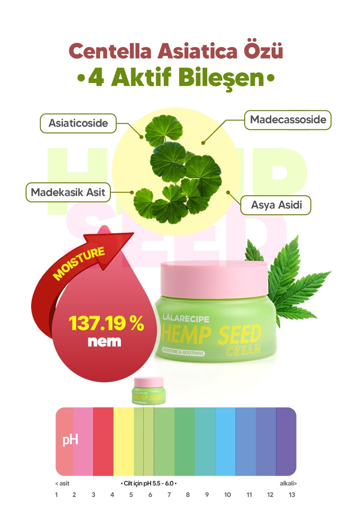 %70 Kenevir Tohumu LALARECIPE Hempseed Cream