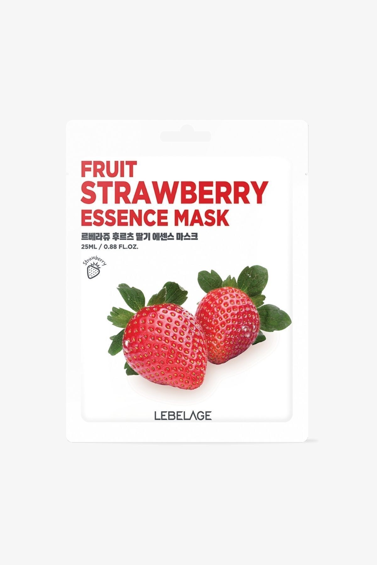 Çilekli Kağıt Maske Lebelage Fruit Strawberry Essence Mask 8809679092222, one size