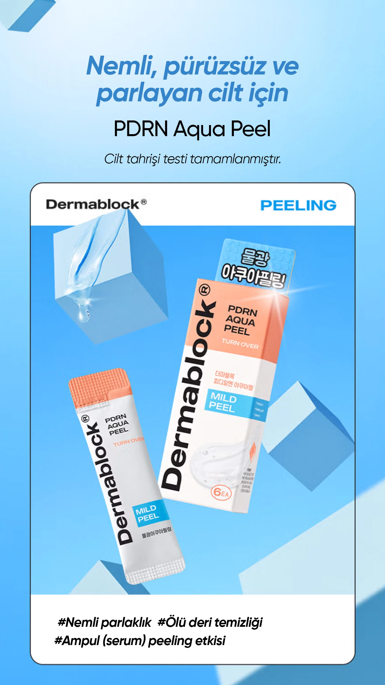 PDRN Somon Dna Yenileyici Peeling Jel PDRN Aqua Peel X6 Adet