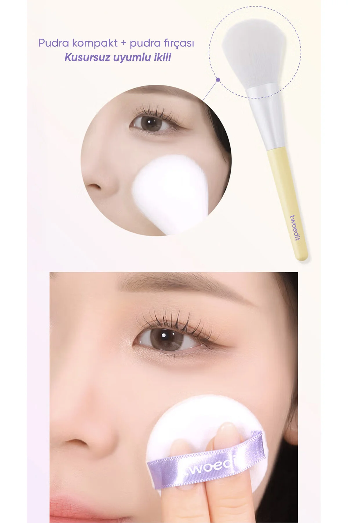 Pürüzsüz Görünüm Sağlayan İnce Yapılı Pudra by Luna Powder Pact