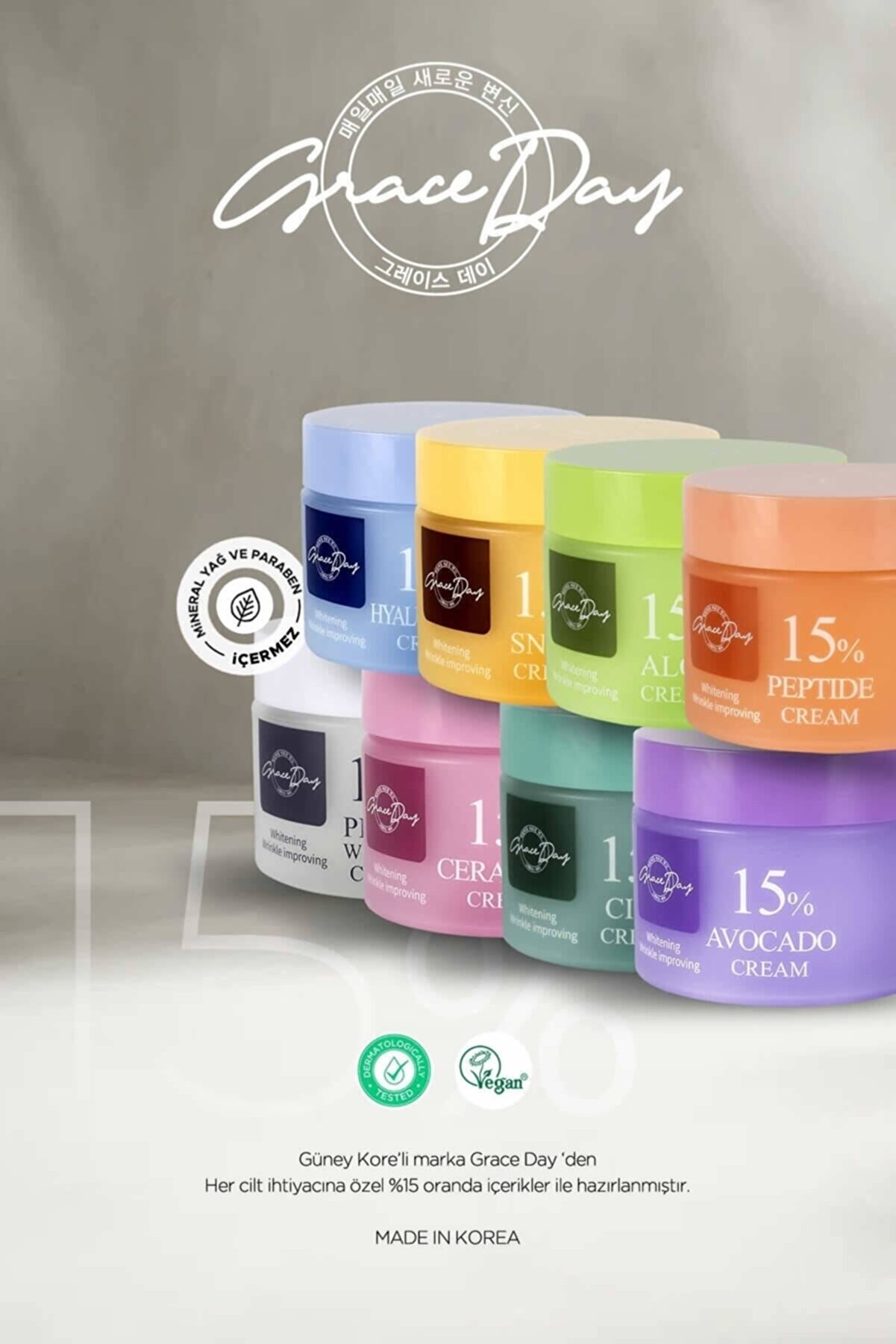 Grace Day %15 Salyangoz Mukus Içeren Yenileyici Nemlendirici Krem Snail %15 Cream