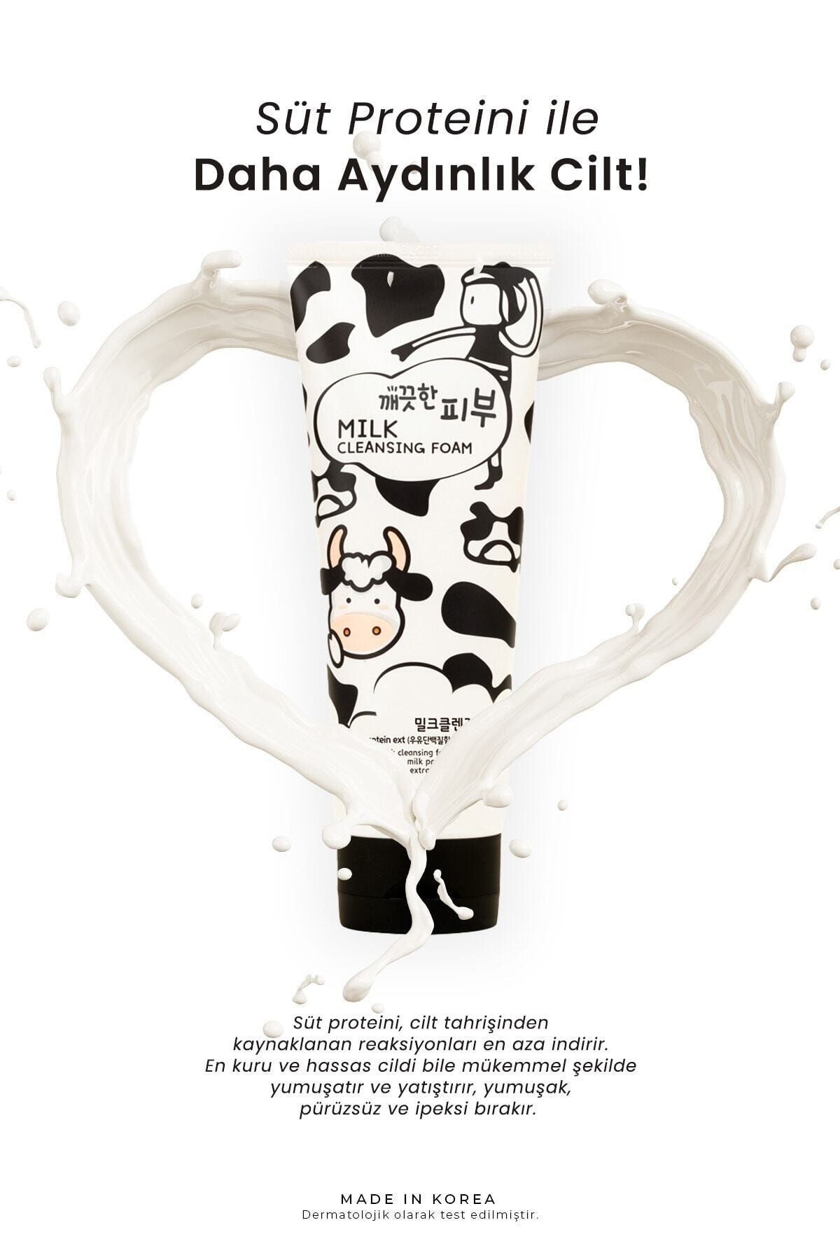 Süt Proteini İçeren Aydınlatıcı Temizleme Köpüğü Esfolio Milk Cleansing Foam 150 g