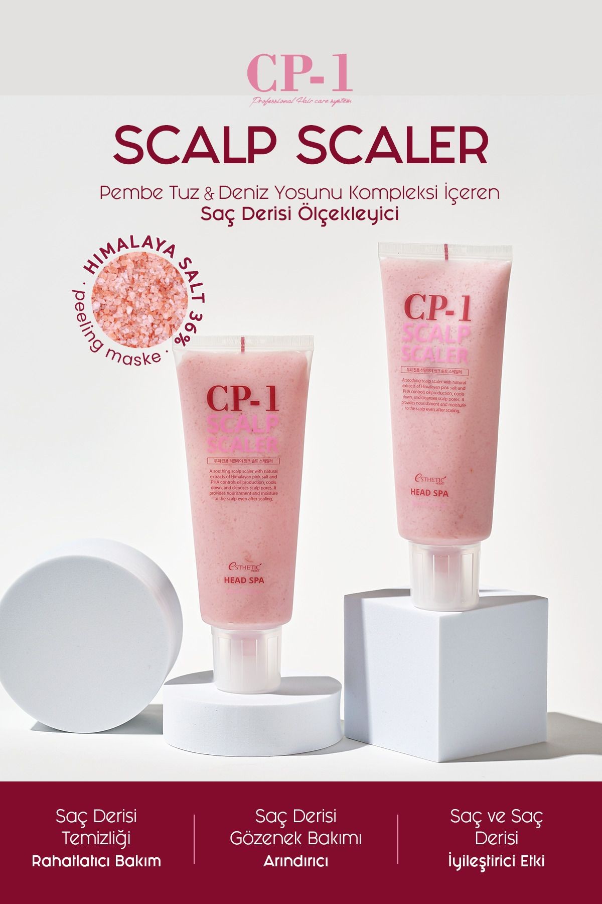 CP-1 Pembe Himalaya Tuzu İçeren Saç Derisi Peelingi Pink Salt Scalp Scaler 200 ML