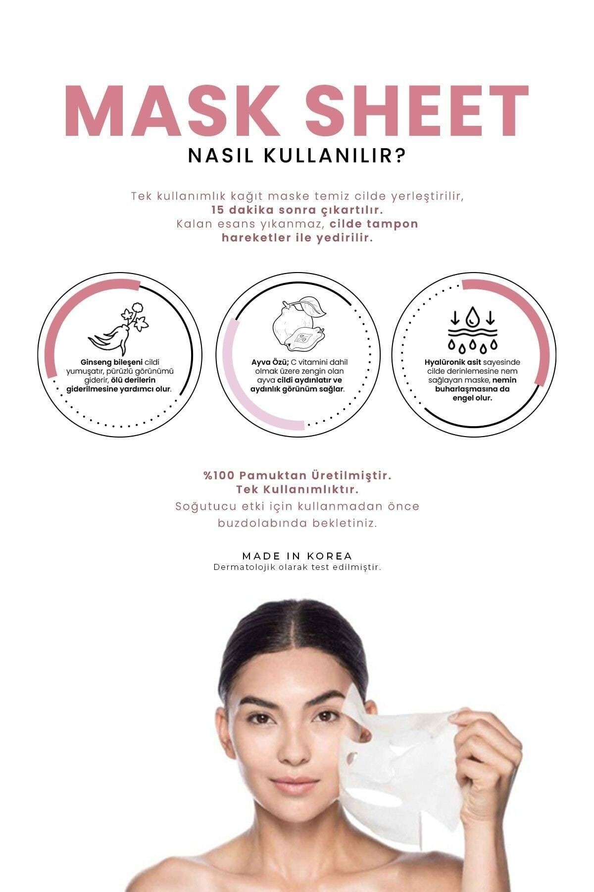 Kolajen Içeren Yaşlanma Karşıtı Kağıt Maske Collagen Essence Mask Sheet