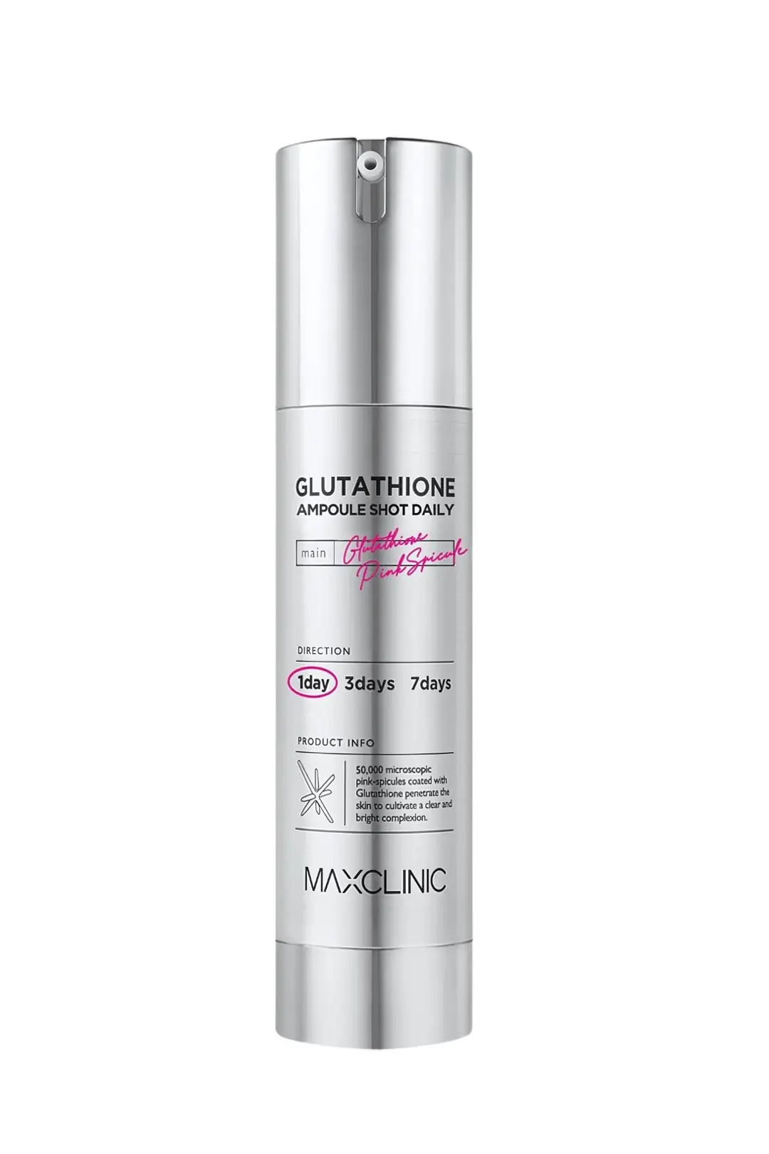 Pembe Spikül, Glutatyon ve Kolajen İçeren Maxclinic Ampoule Shot Daily