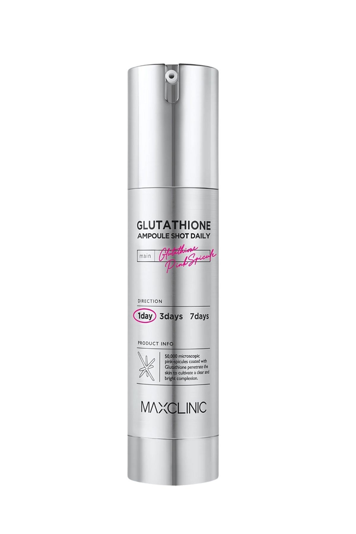 Pembe Spikül, Glutatyon ve Kolajen İçeren Maxclinic Ampoule Shot Daily Günlük Kullanım