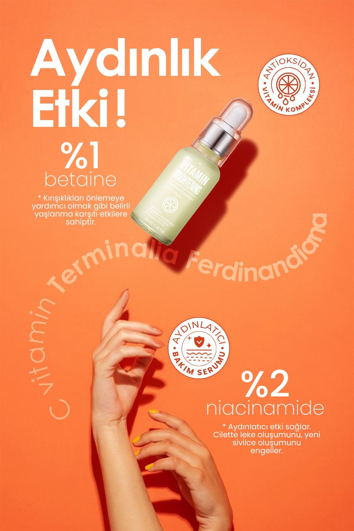 Yalancı Iğde Özü Içeren Aydınlatıcı Vitamin Serum Vitamin Brightening Ampoule 30 Ml