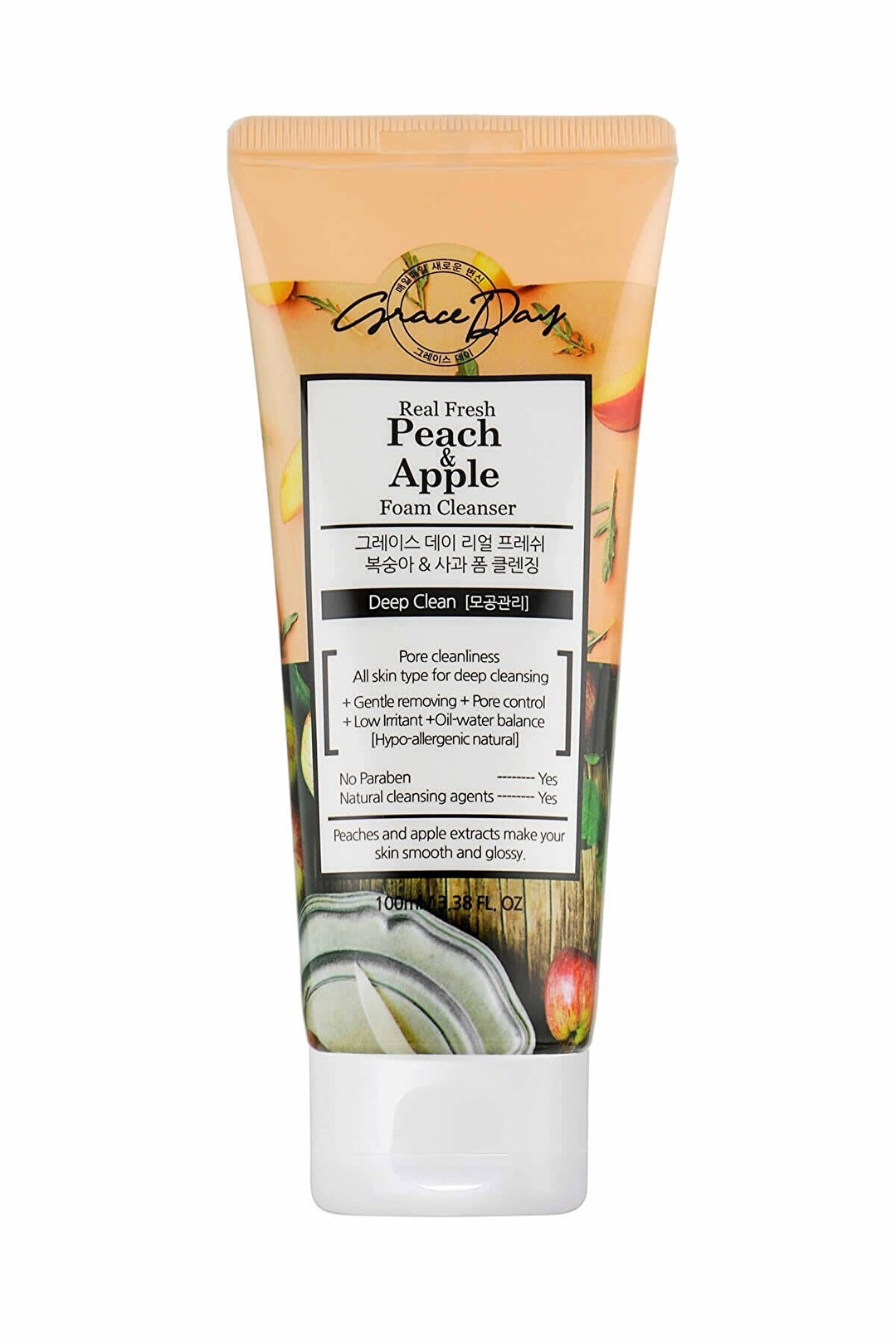 Grace Day Real Fresh Peach & Apple Foam Cleanser