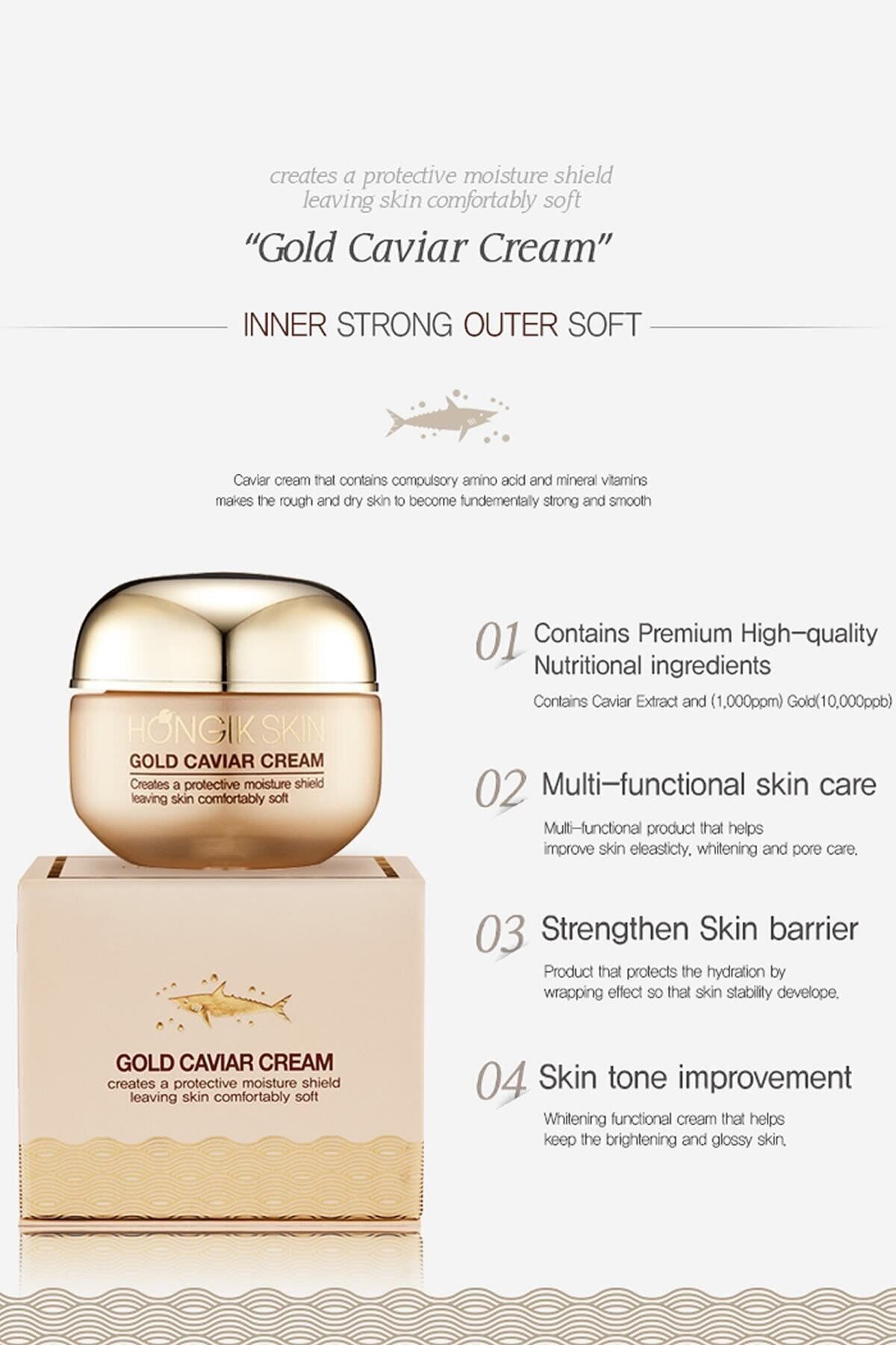 Hongik Skin Bird's Gold Caviar Special Premium Cream ( Çil Ve Leke )