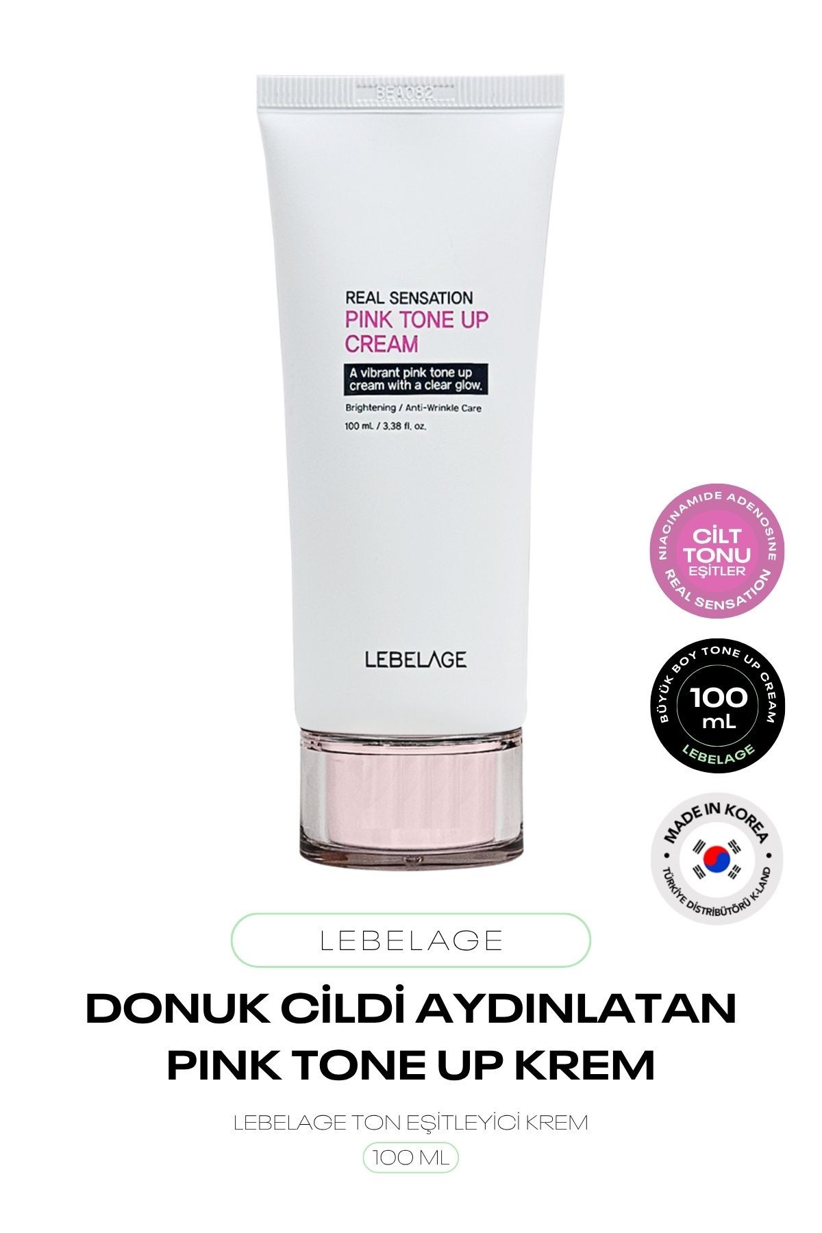 Ton Eşitleyici Pembe Nemlendirici Krem Pink Tone Up Cream 100ml