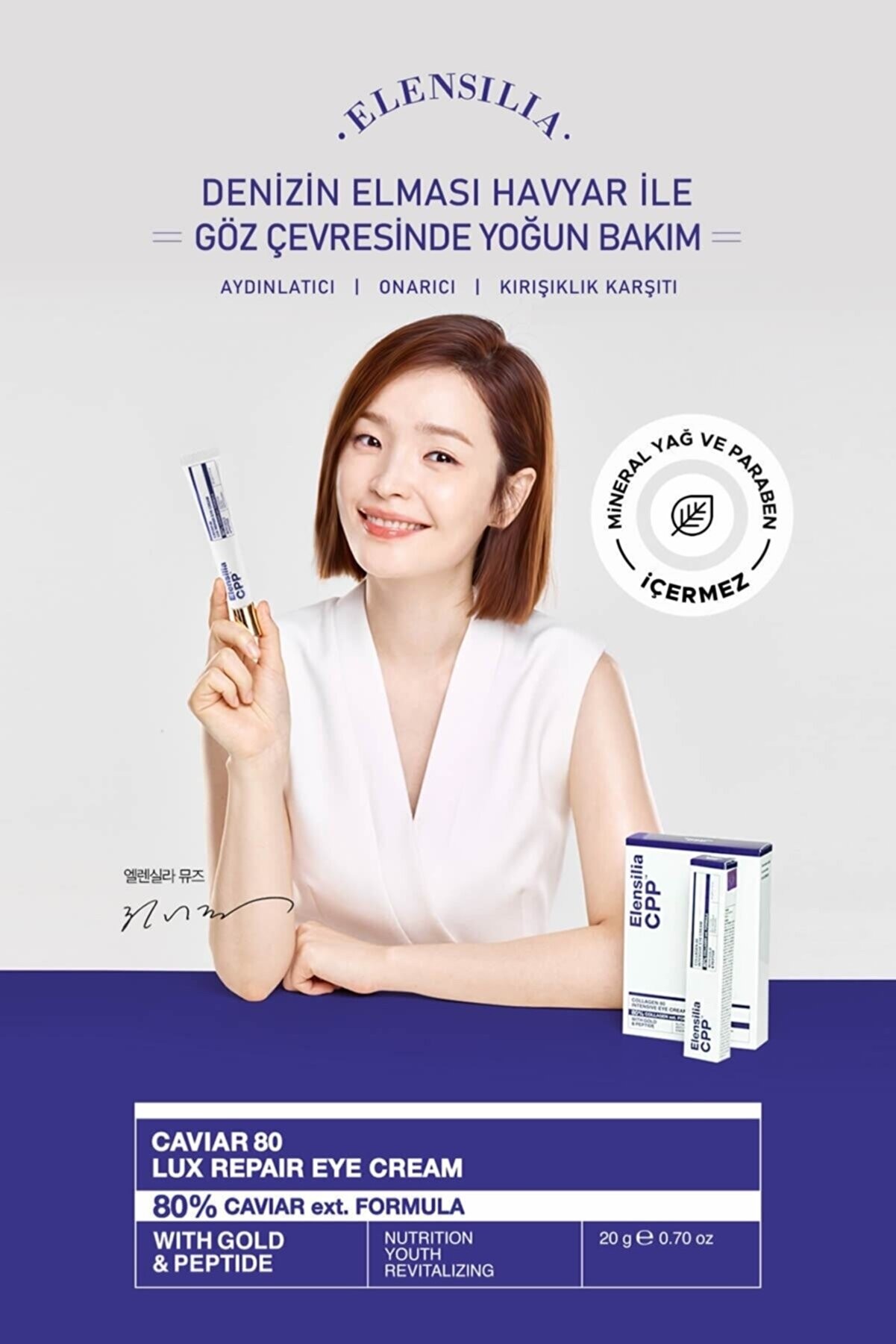 Elensilia Aydınlatıcı Sıkılaştırıcı Havyar Özü Göz Kremi Elensilia Cpp Caviar Lux Repair Eye Cream