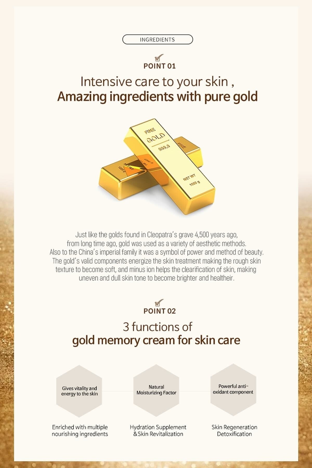 Hongikskin Prestige 24k Gold Memory Cream ( Anti Aging - Aydınlatıcı - Onarıcı )