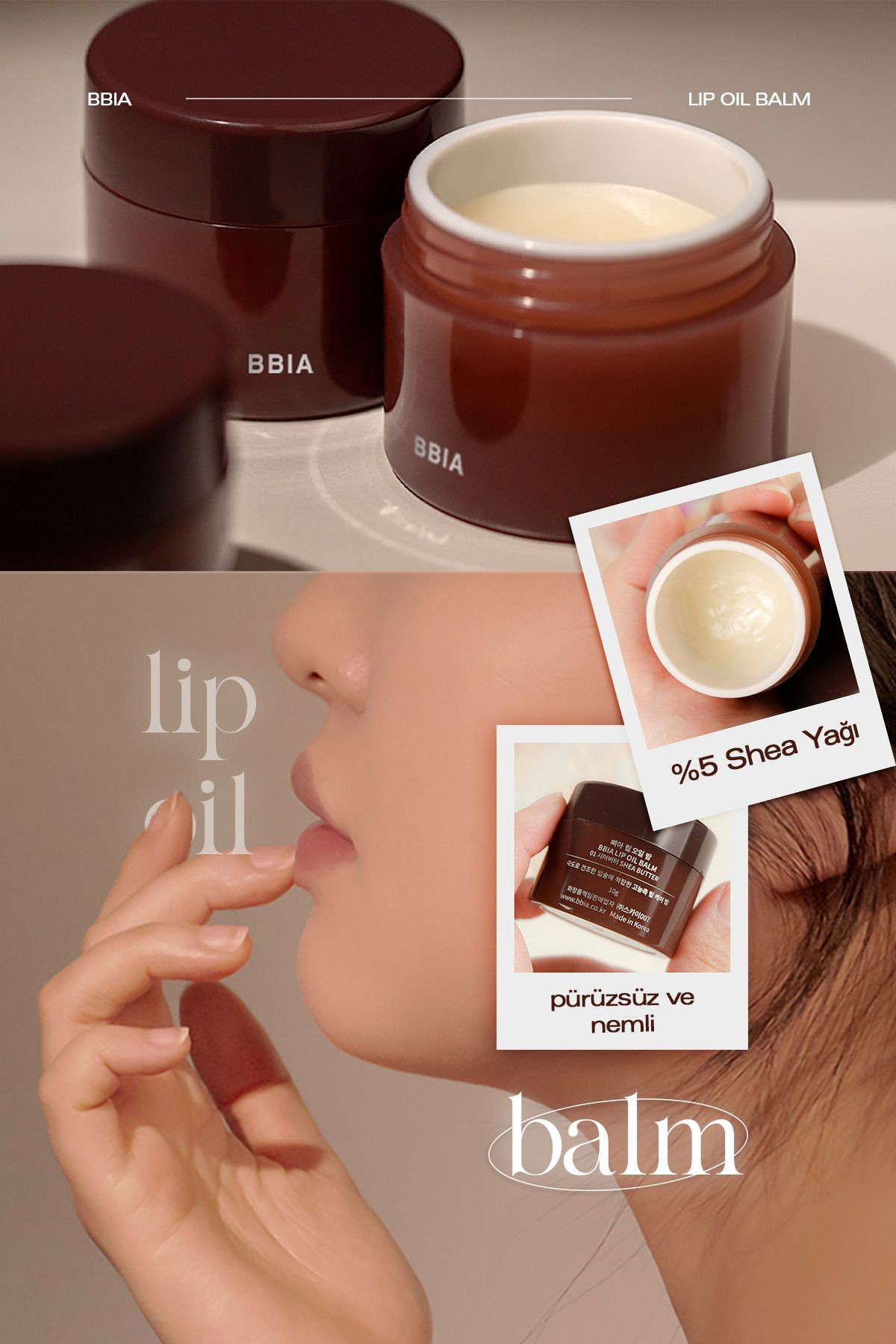 Shea Yağı İçeren Nemlendirici Dudak Yağı Balmı BBIA Lip Oil Balm