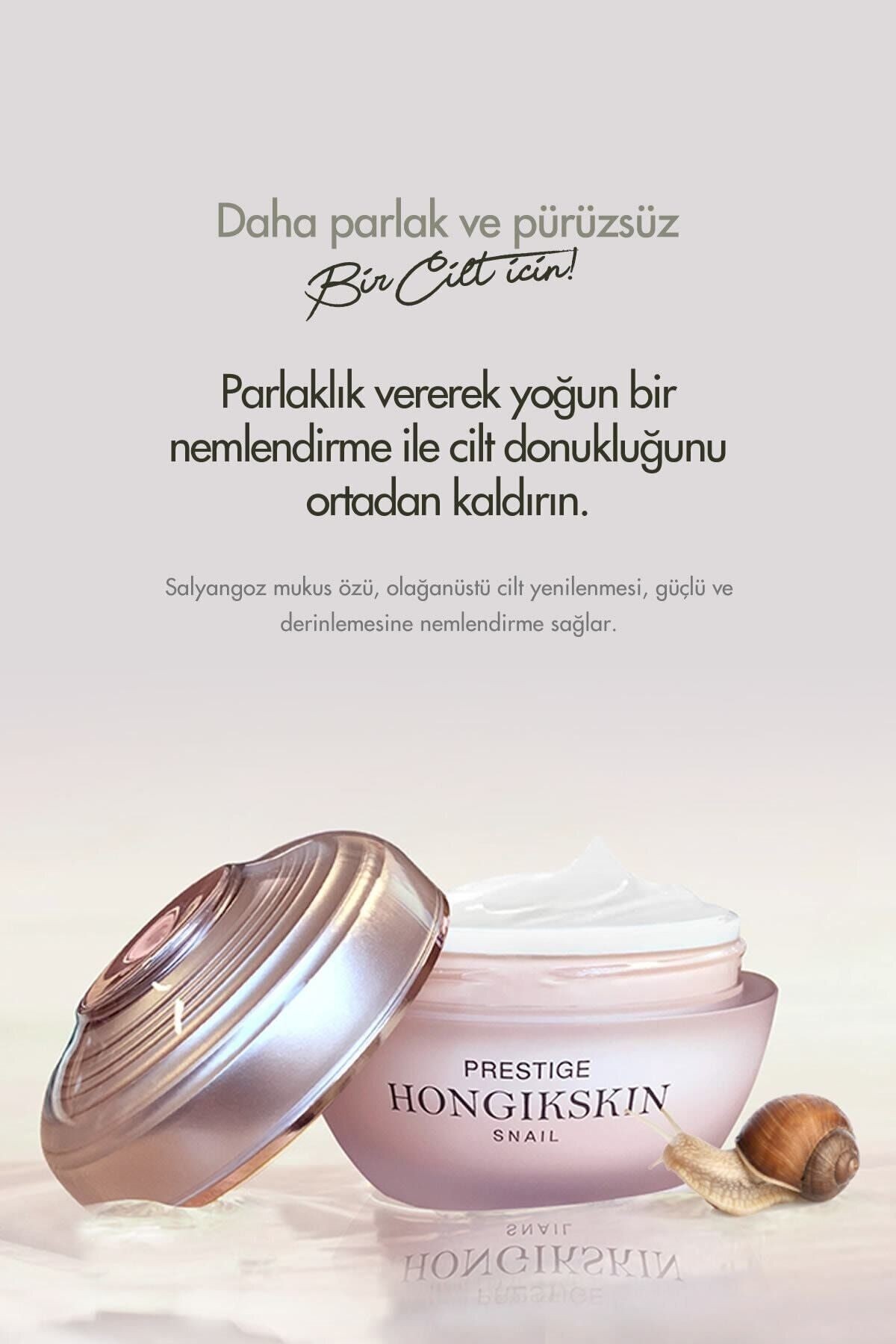 Hongikskin Prestige Snail Memory Cream ( Donuk & Mat Ciltler Için Anti Aging Krem )