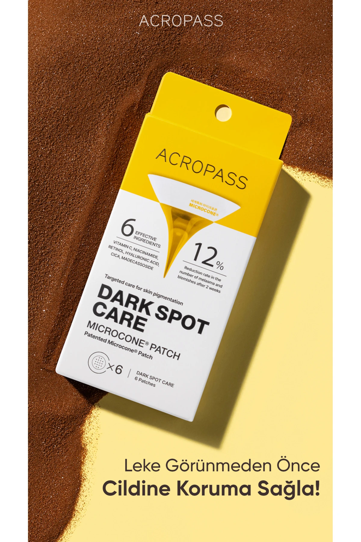 Lekeli Ciltler İçin Vitamin C içeren DARK SPOT CARE MICROCONE PATCH x6 Adet