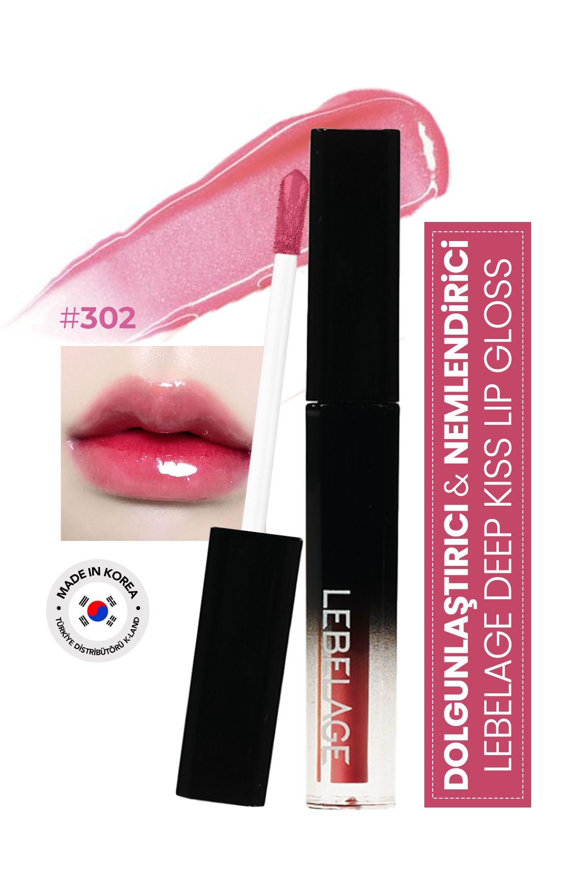 Nemlendirici Dudak Parlatıcı Gloss LEBELAGE Deep Kiss Volume Lip Gloss