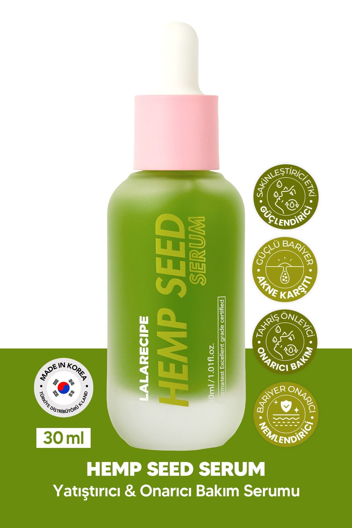 Tohumu Ekstresi İçeren Serum LALARECIPE Hemp Seed Serum