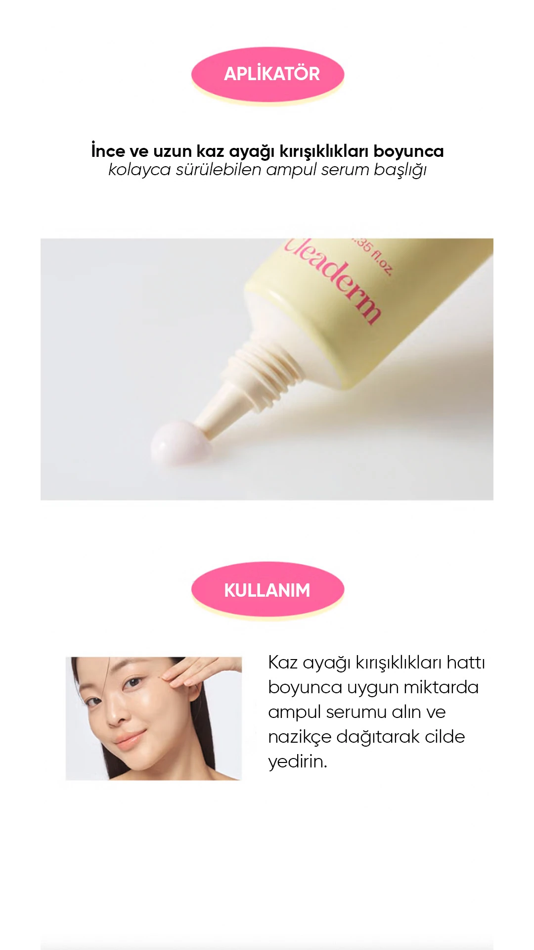 Küçük Moleküllü Kolajen Ampul Serum Small Molecule Collagen Wrinkle Ampoule