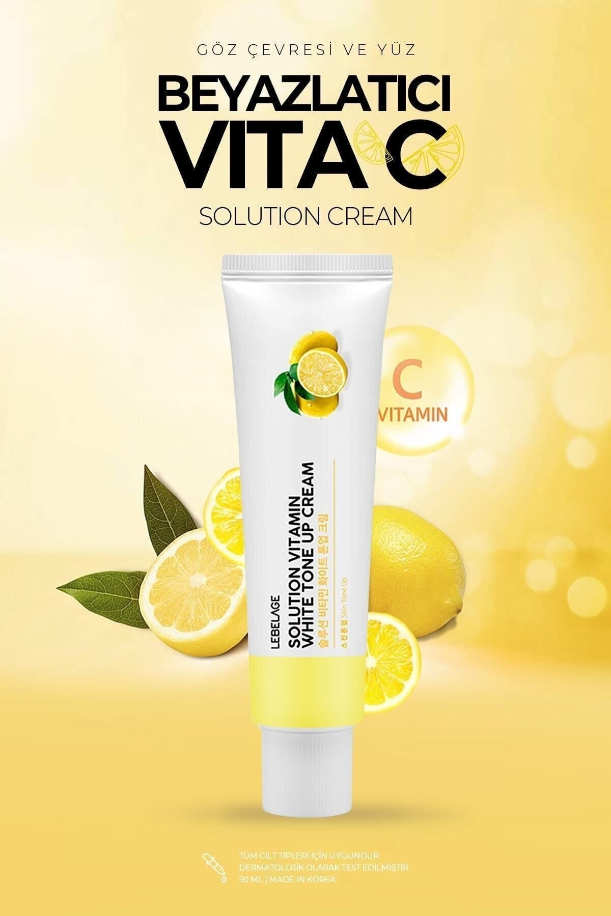 Beyazlatıcı Aydınlatıcı Elastikiyet Arttırıcı Ve Leke Giderici Vita C Tone-up Enerji Krem