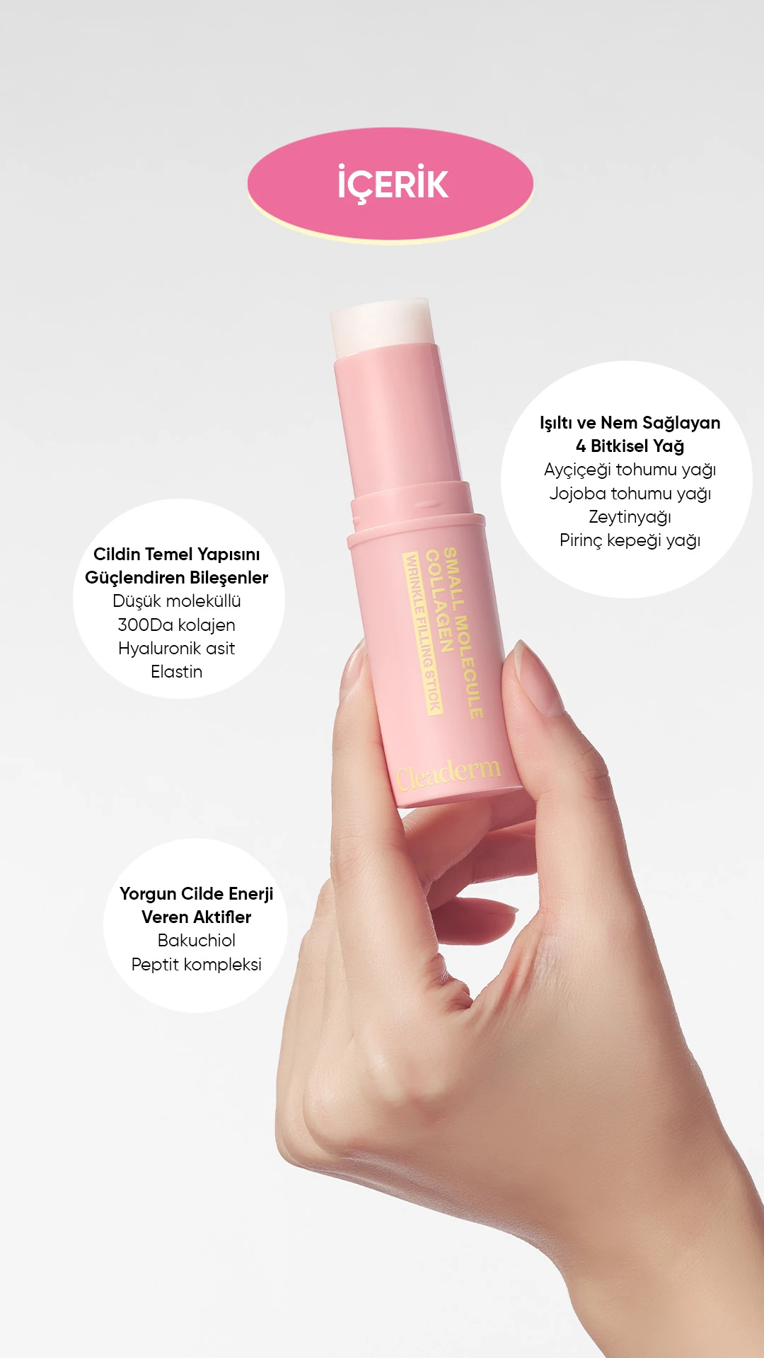 Nemlendirici ve Kırışıklık Karşıtı Stick Balm Collagen Filling Stick