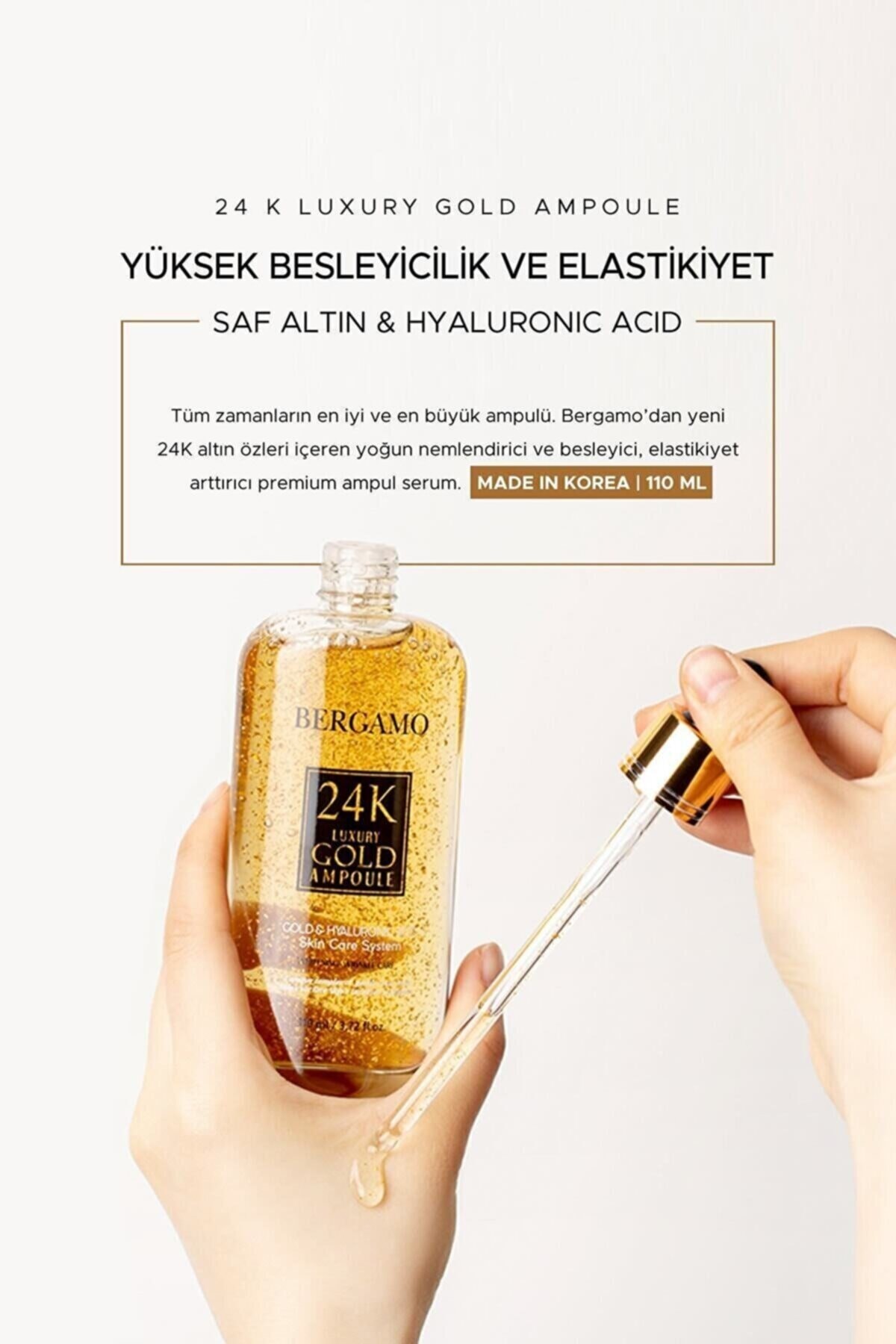 Yoğun Besleyici ve Elastikiyet Sağlayan Çift Fonksiyonlu 24 K Luxury Gold Ampül Serum