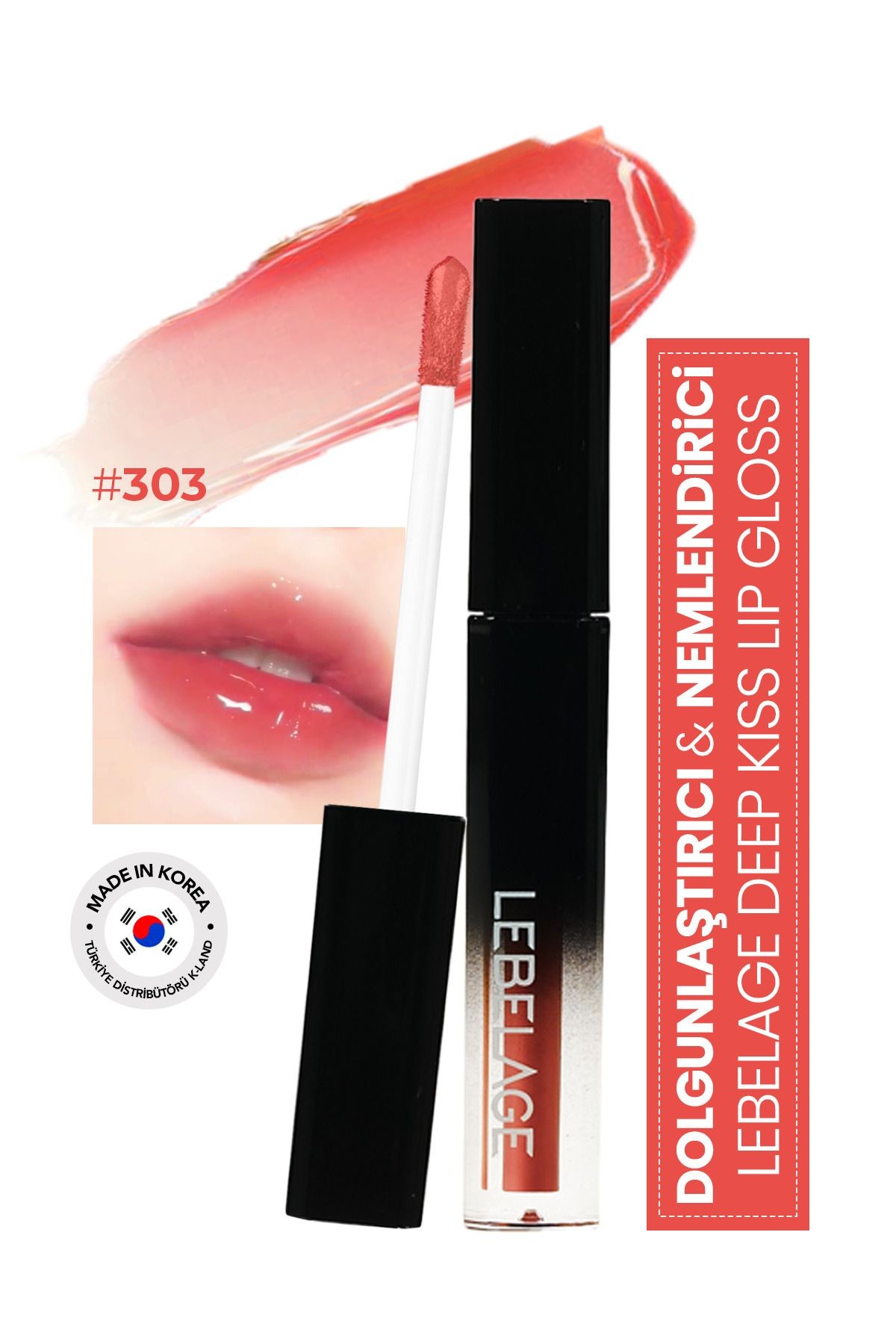 Nemlendirici Dudak Parlatıcı Gloss LEBELAGE Deep Kiss Volume Lip Gloss