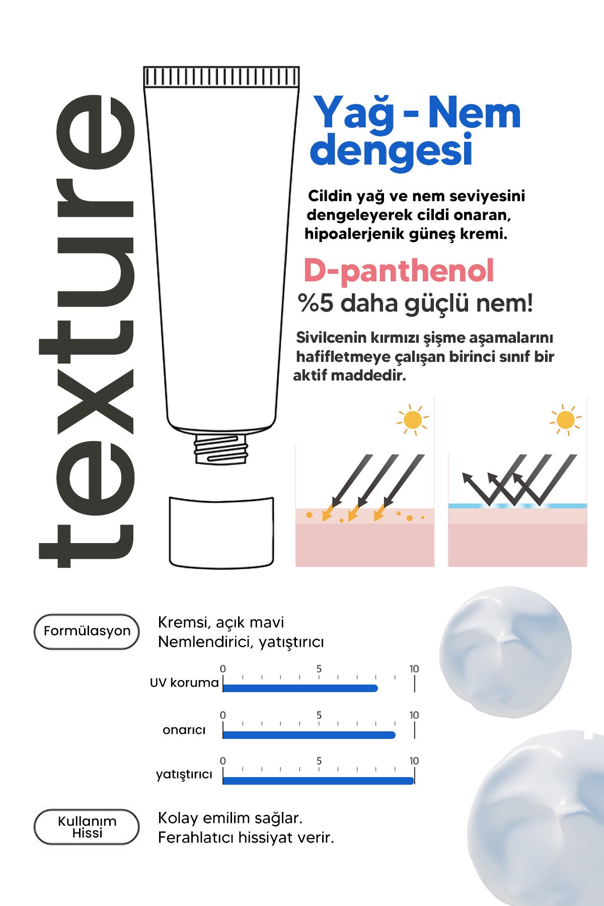 Hassas Ciltler İçin Azulen ve Panthenol İçeren Güneş Kremi Derma Factory Be Zero Pure Sun Cream 80GR