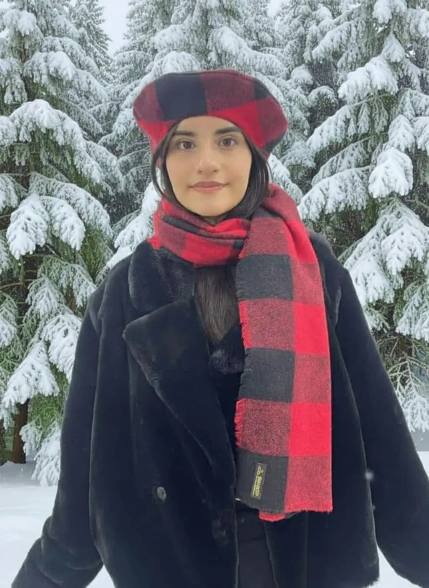 Atkı ve Beret Fransız Ressam Şapkası