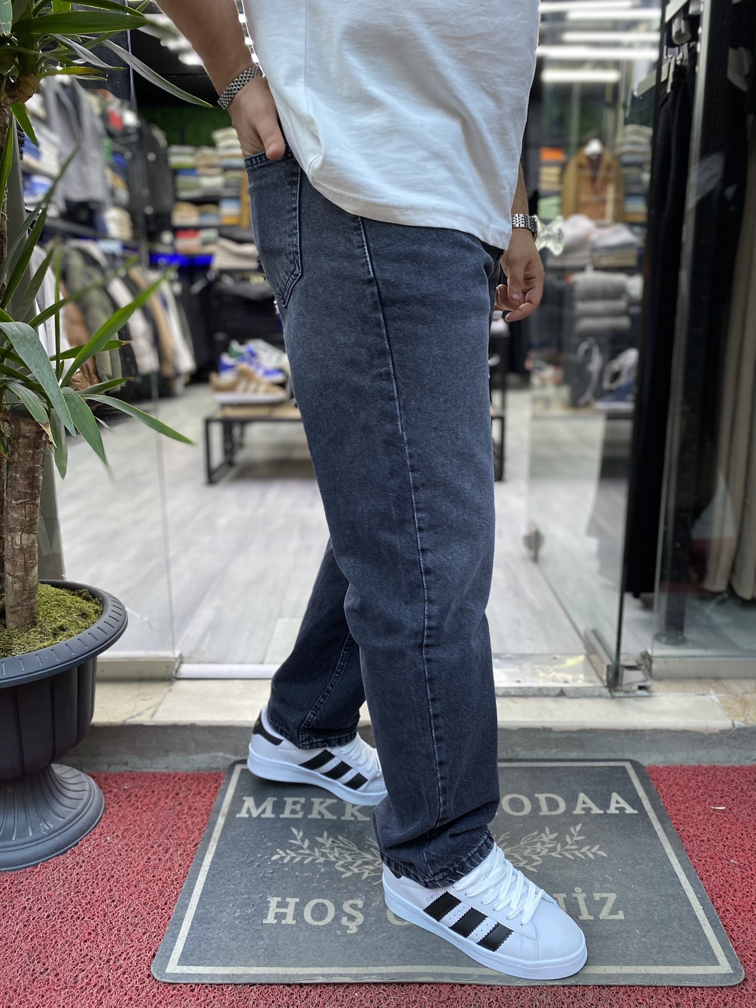 Baggy Jeans Füme Kot