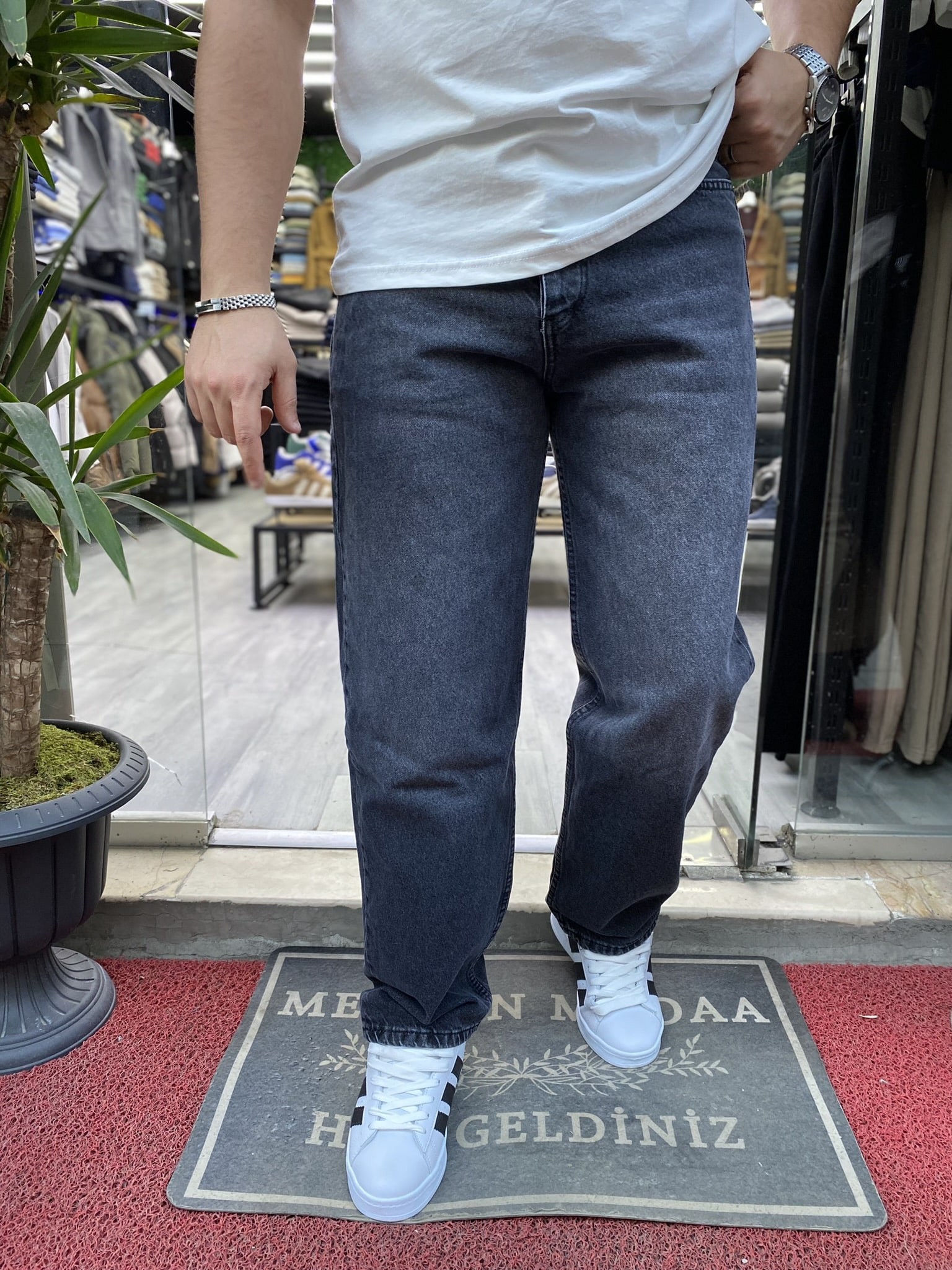 Baggy Jeans Füme Kot