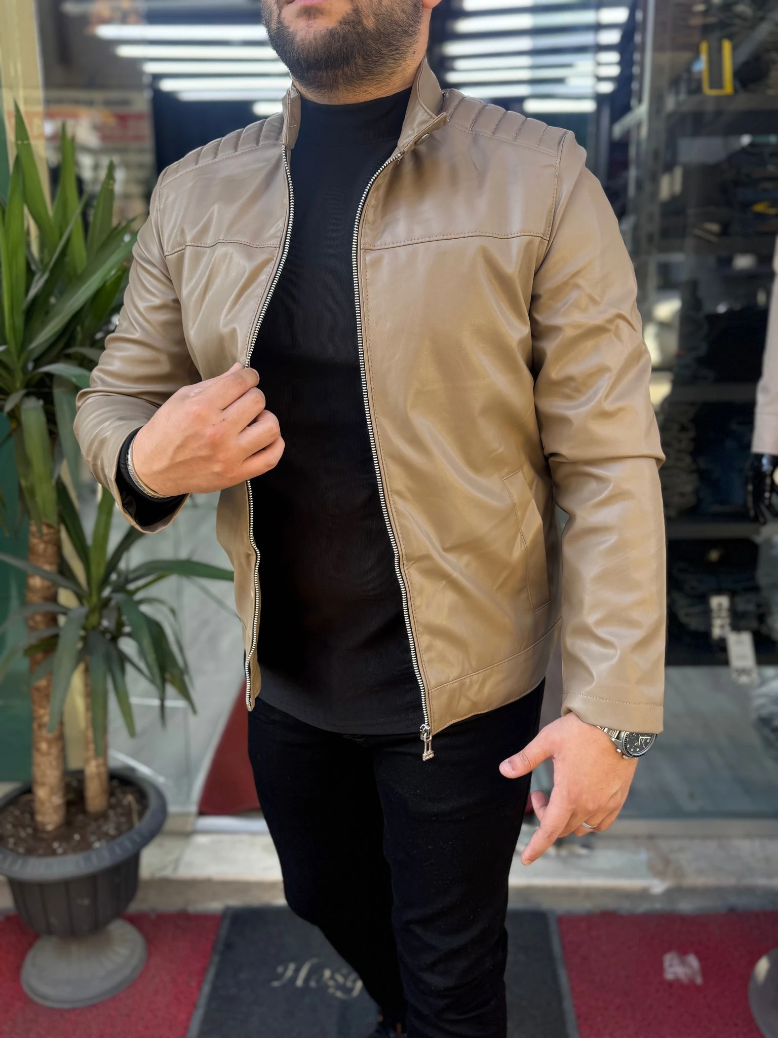 Premium Krüklü Deri CEKET