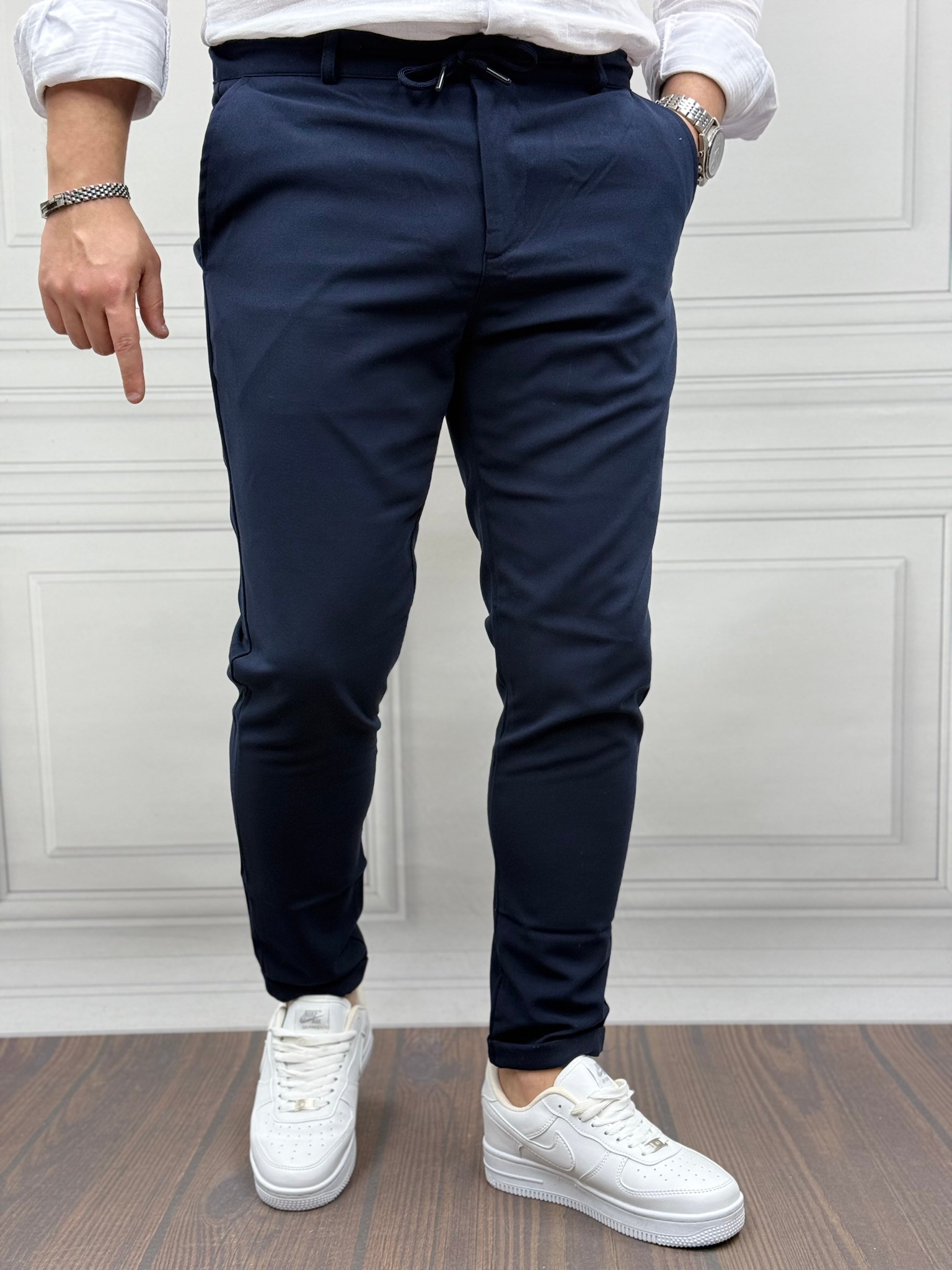 İtalyan Kesim İpli Jogger Pantolon