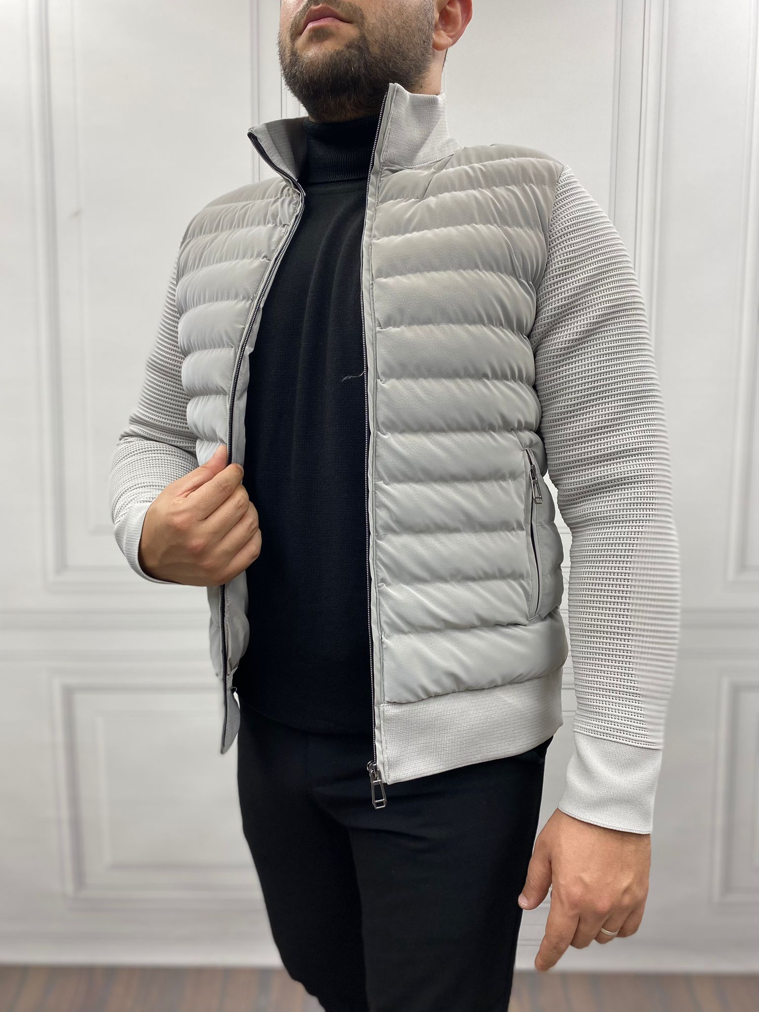 Çelik Örme Şişme Mont