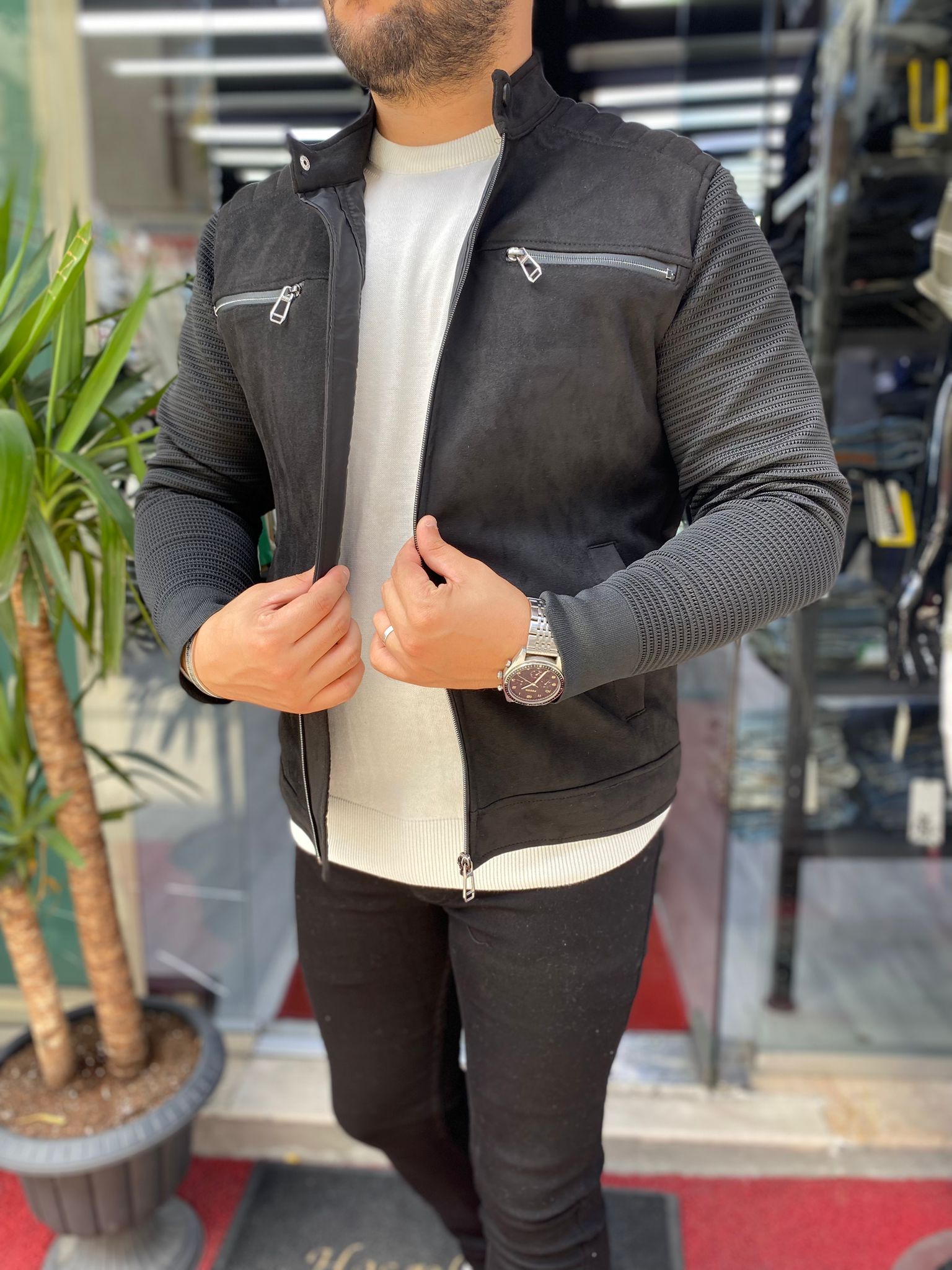 Çelik Örgü Cep Detay Mevsimlik