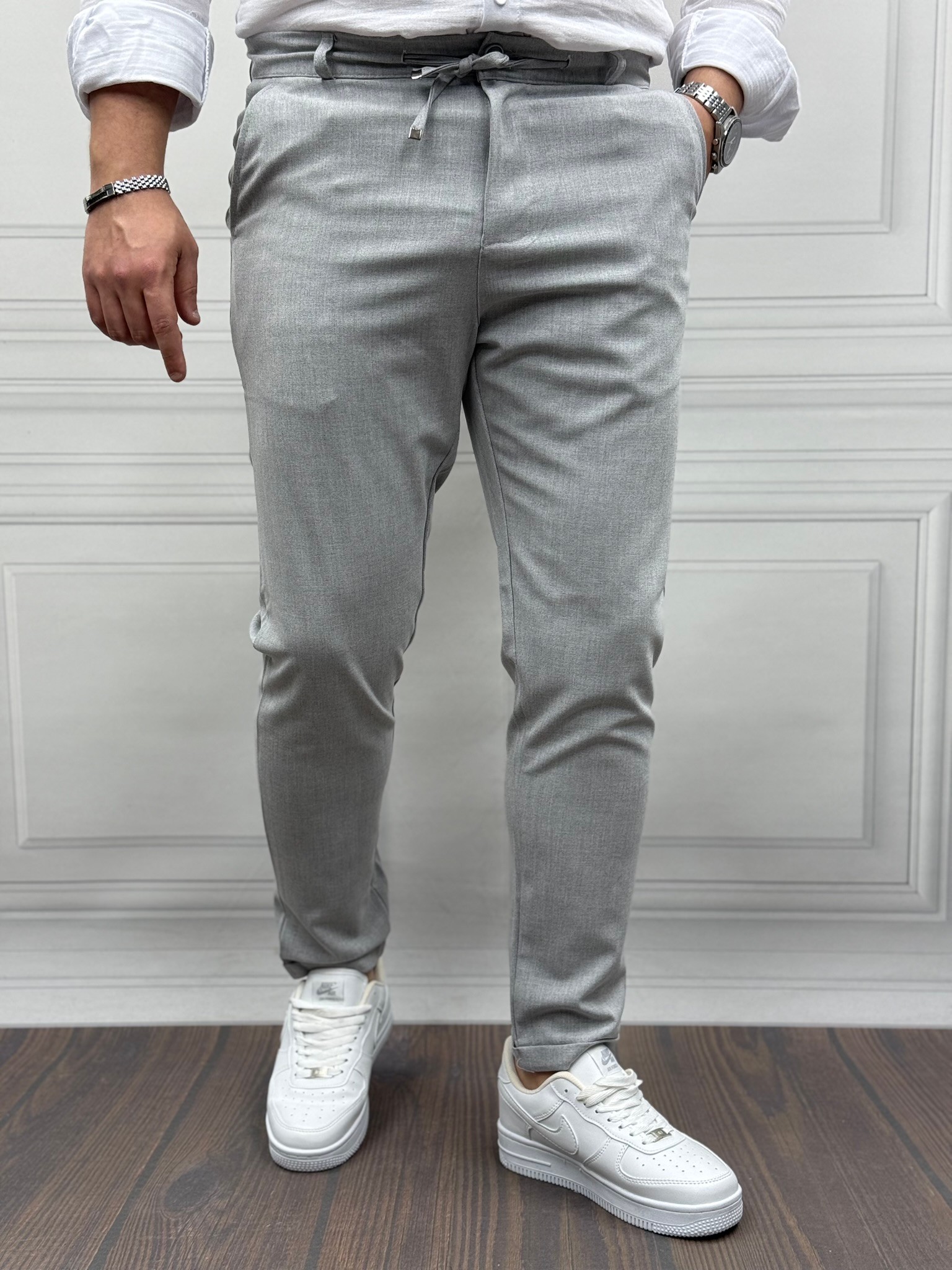 İtalyan Kesim İpli Jogger Pantolon