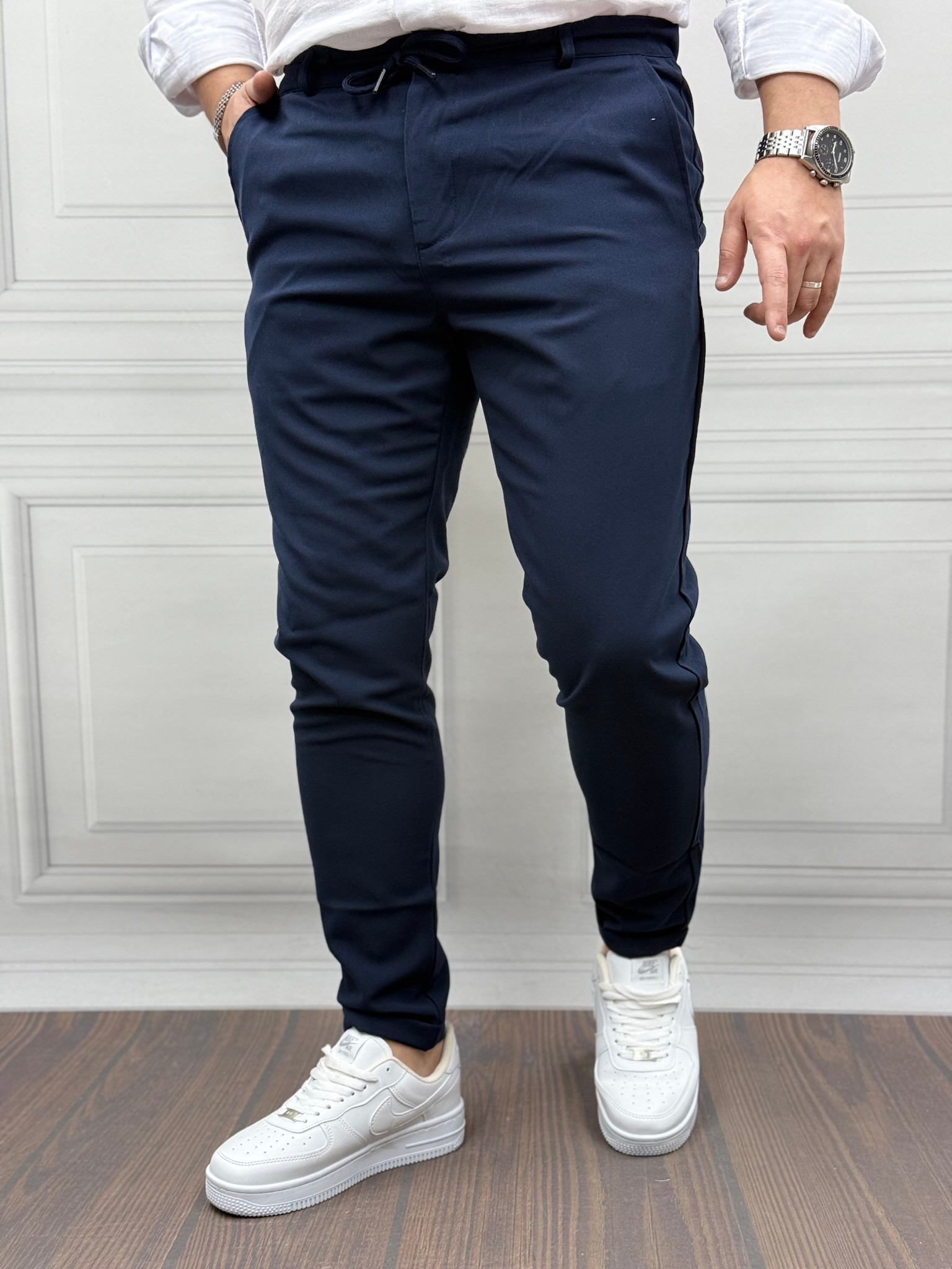 İtalyan Kesim İpli Jogger Pantolon