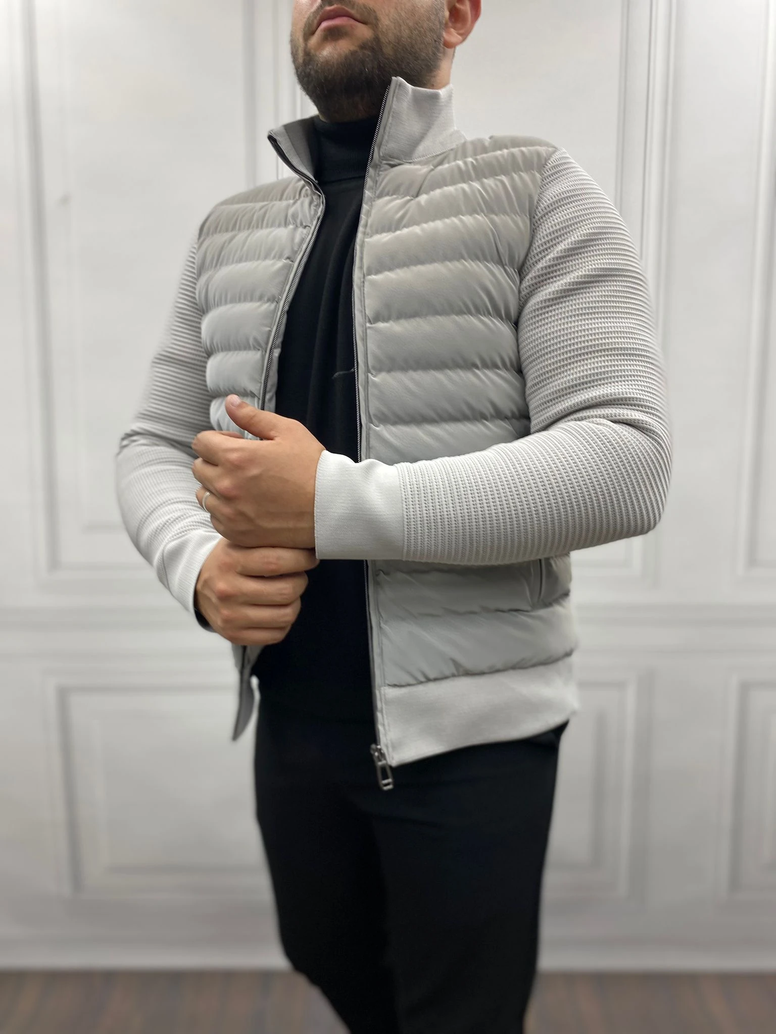 Çelik Örme Şişme Mont