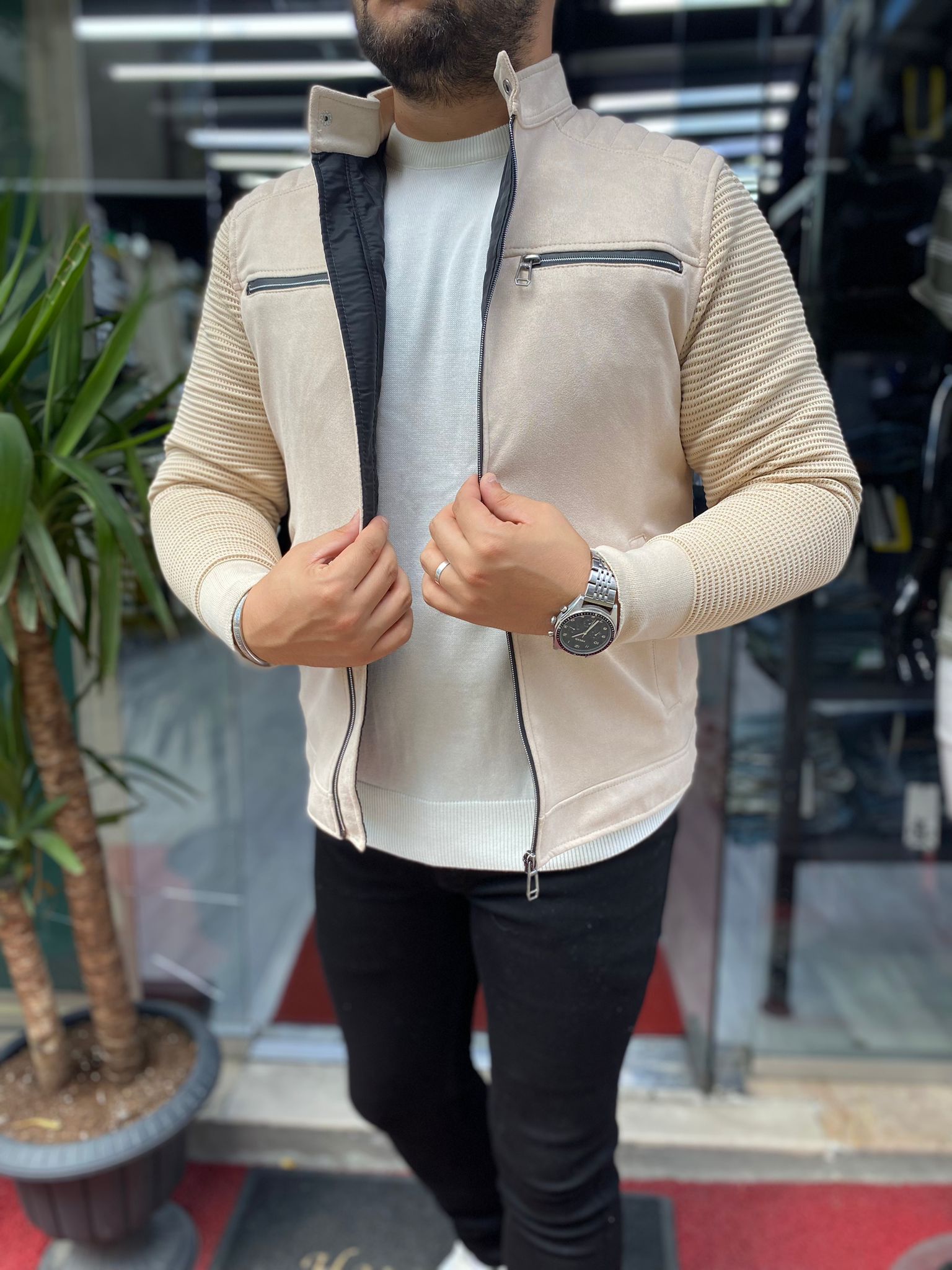 Çelik Örgü Cep Detay Mevsimlik