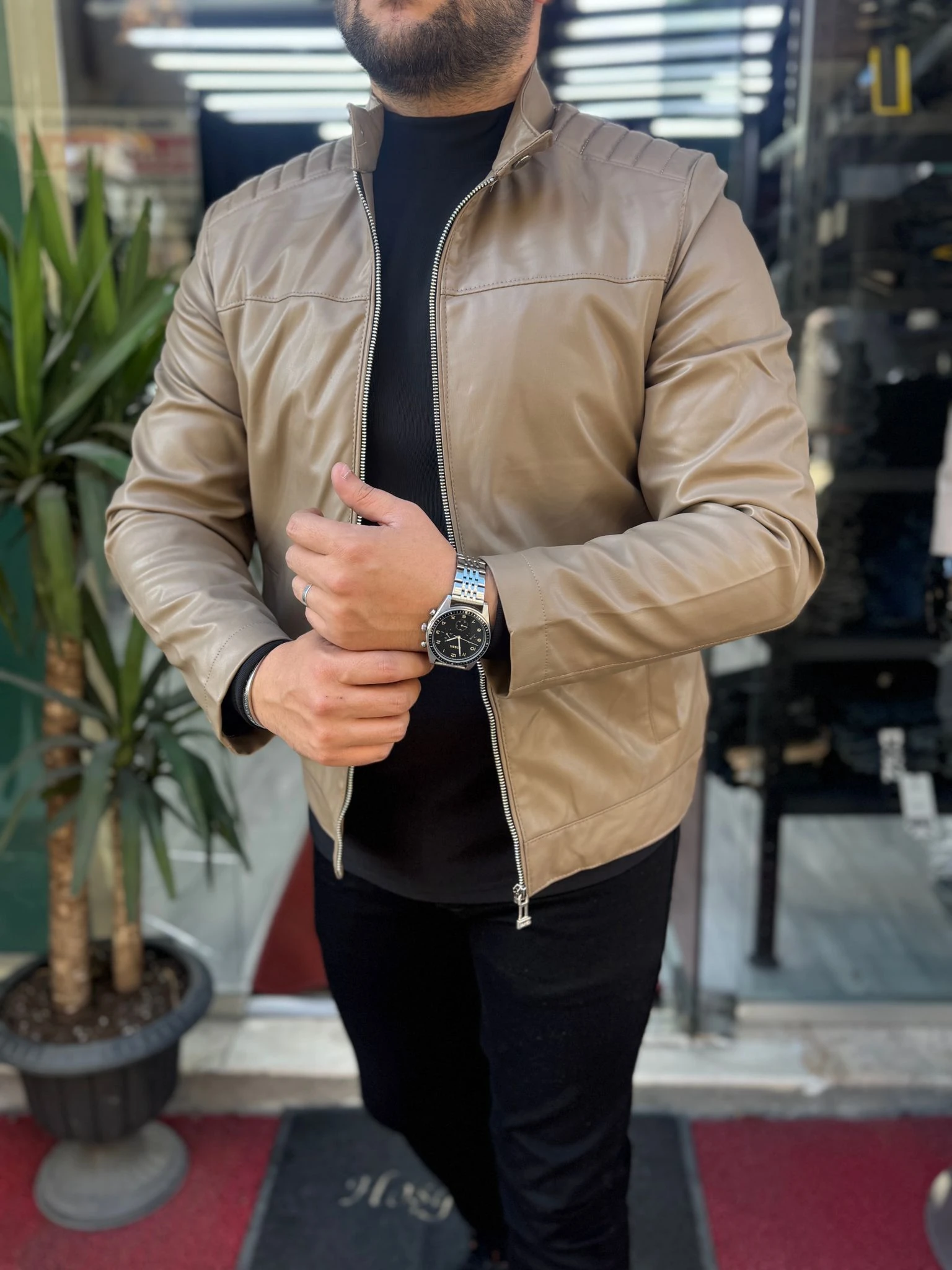 Premium Krüklü Deri CEKET